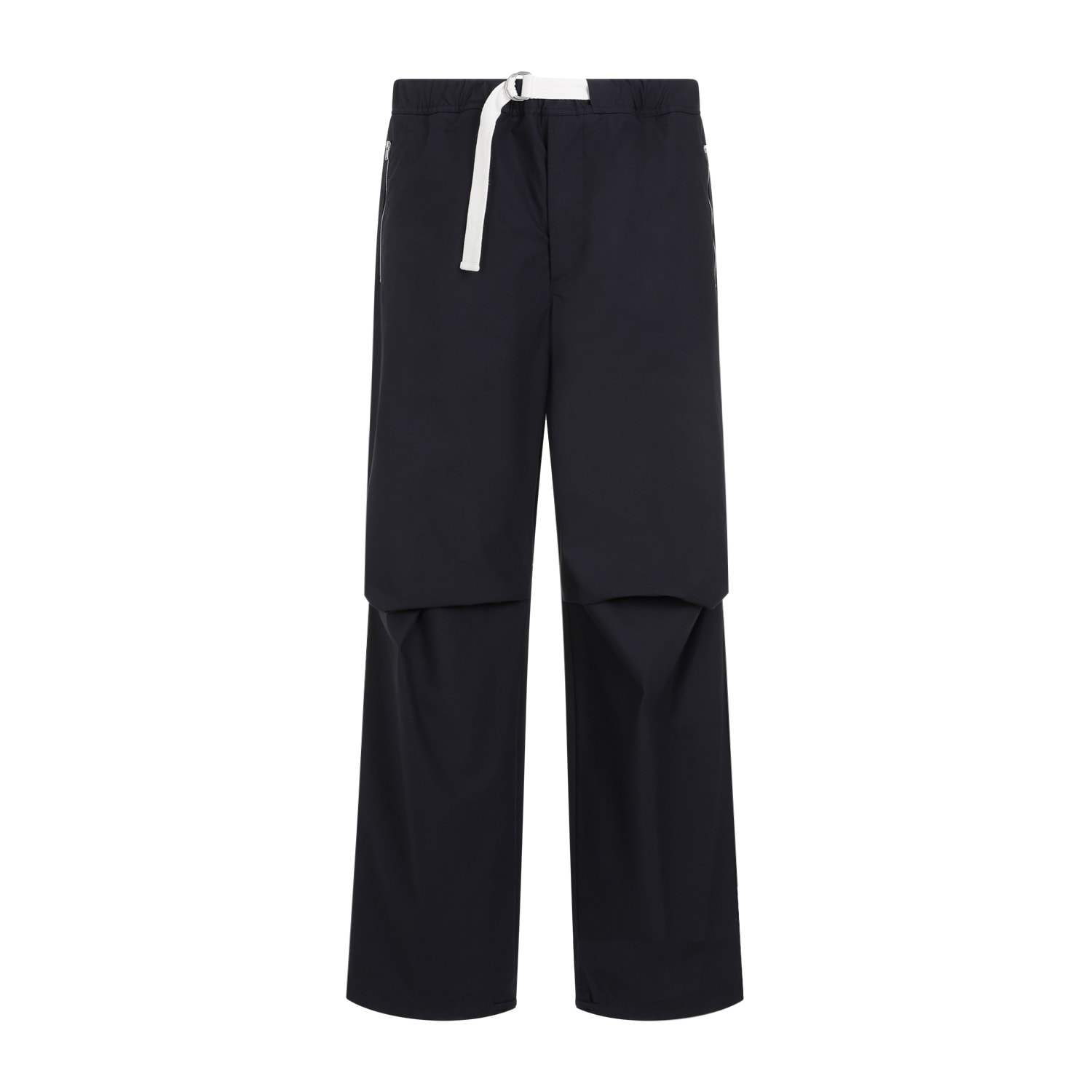 Shop Jil Sander Trousers In Navy