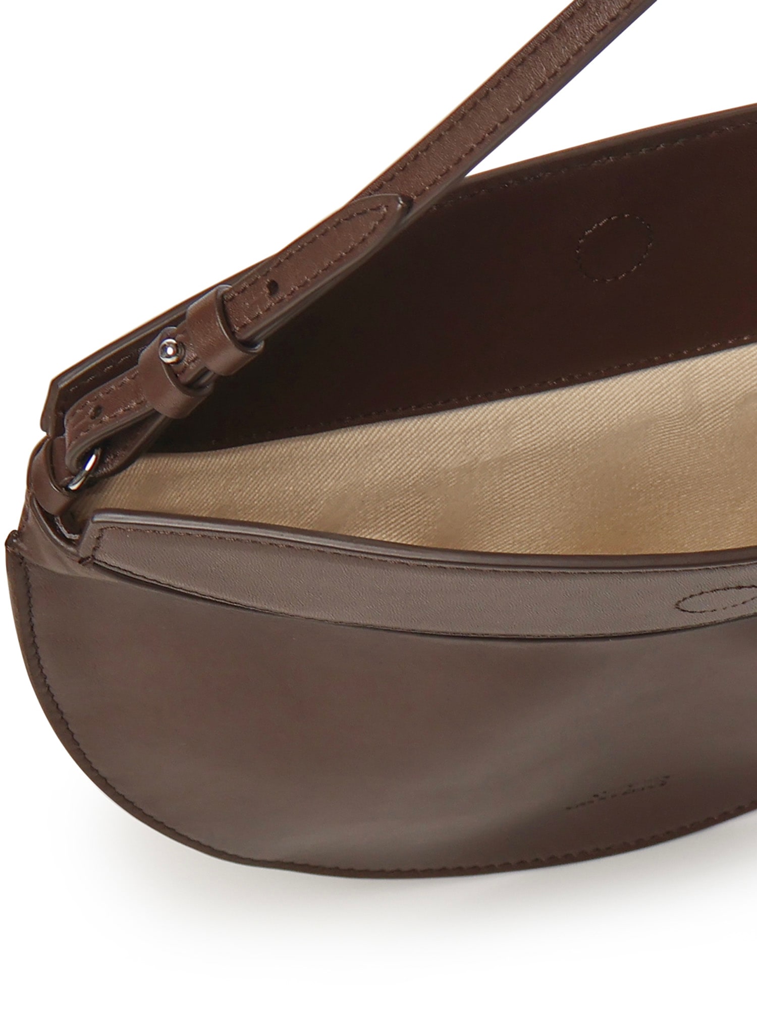Jacquemus Le Petit Calisso Round Leather Shoulder Bag In Brown