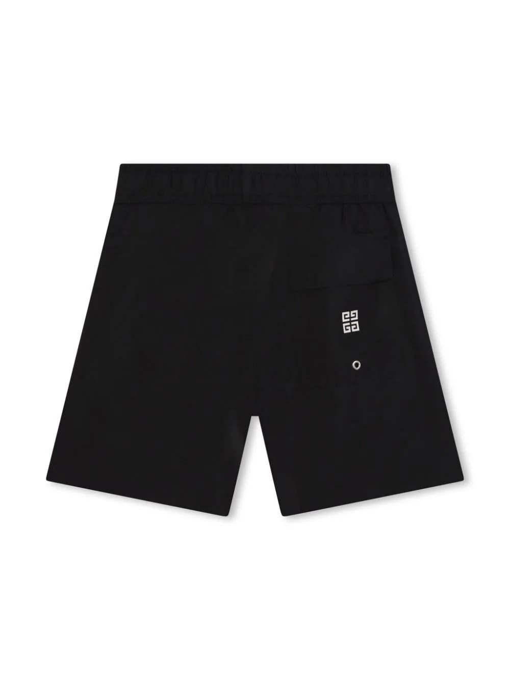 Shop Givenchy Black Swimwear With Arched Logo In Nero