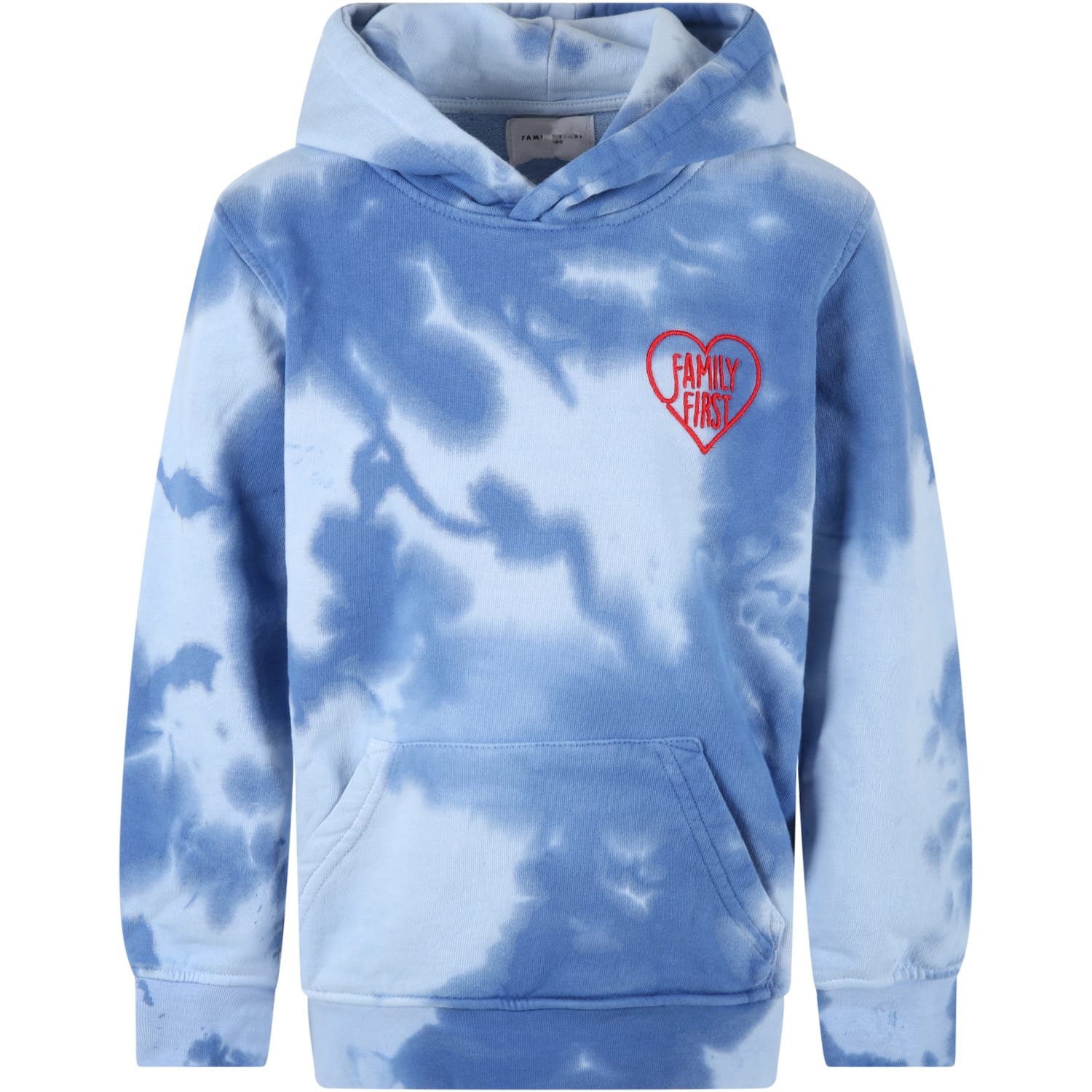 Family First Milano Tie-dye Sweatshirt For Kids With Heart