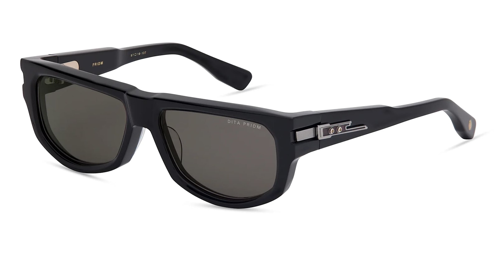 Dita Pridm - Black / Black Palladium / Red Sunglasses In Multi