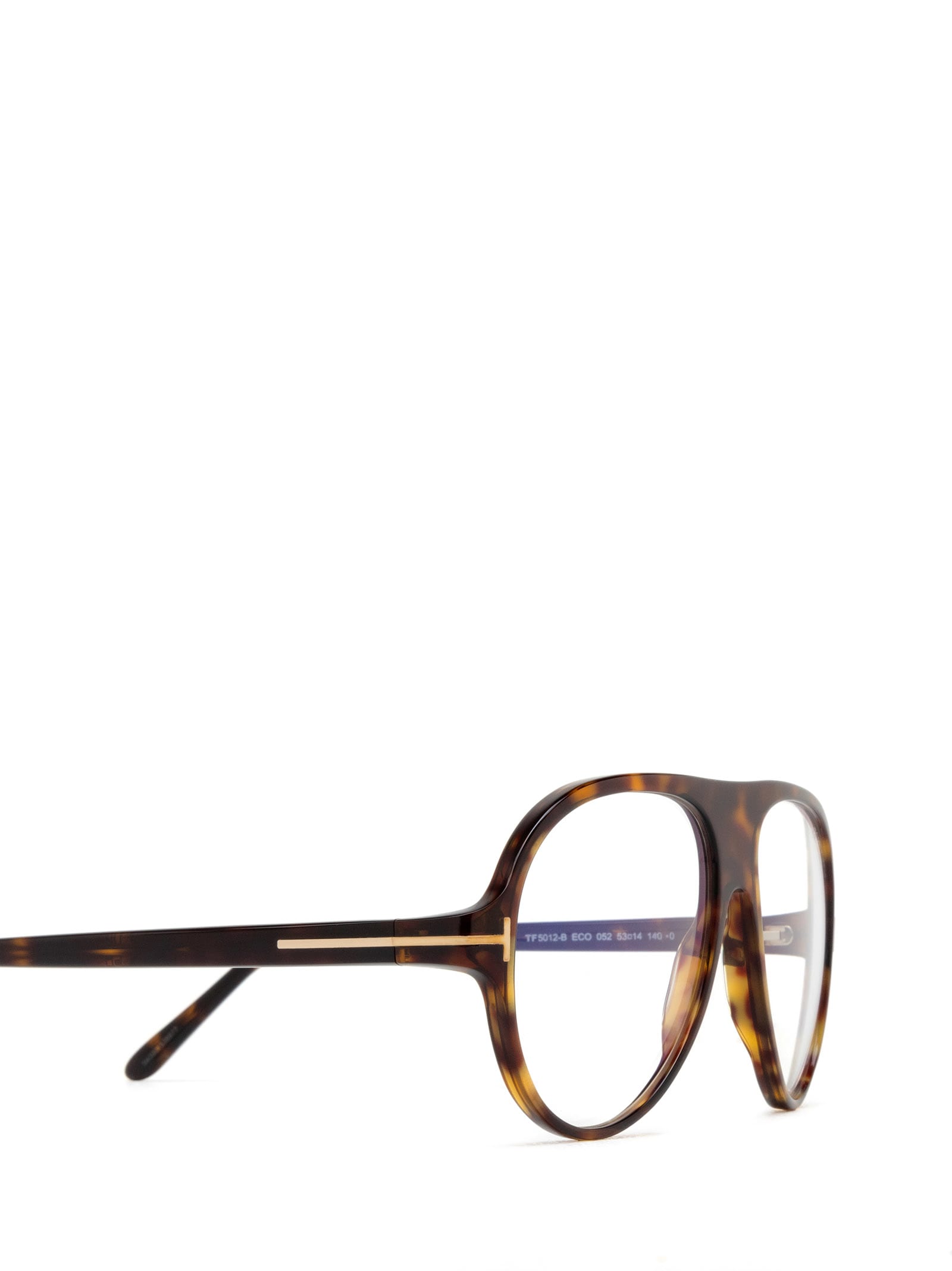 Shop Tom Ford Ft5012-b Dark Havana Glasses
