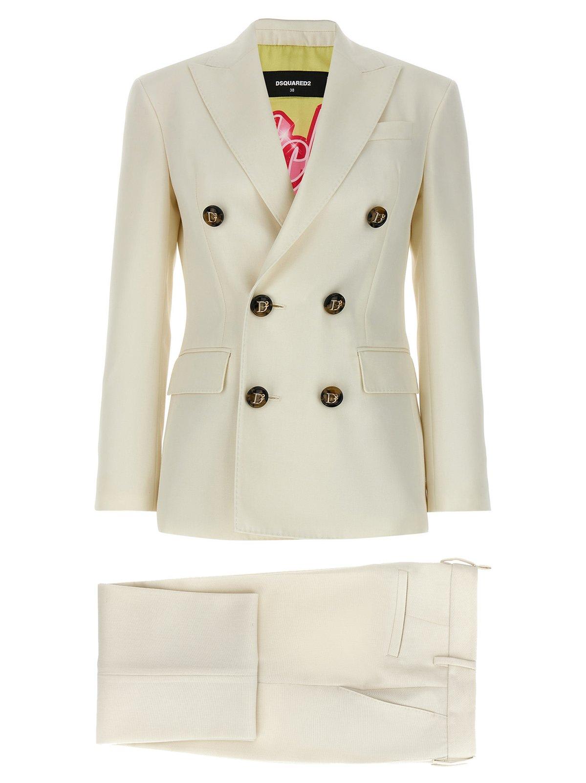Shop Dsquared2 Two-piece Tailored Suit In White