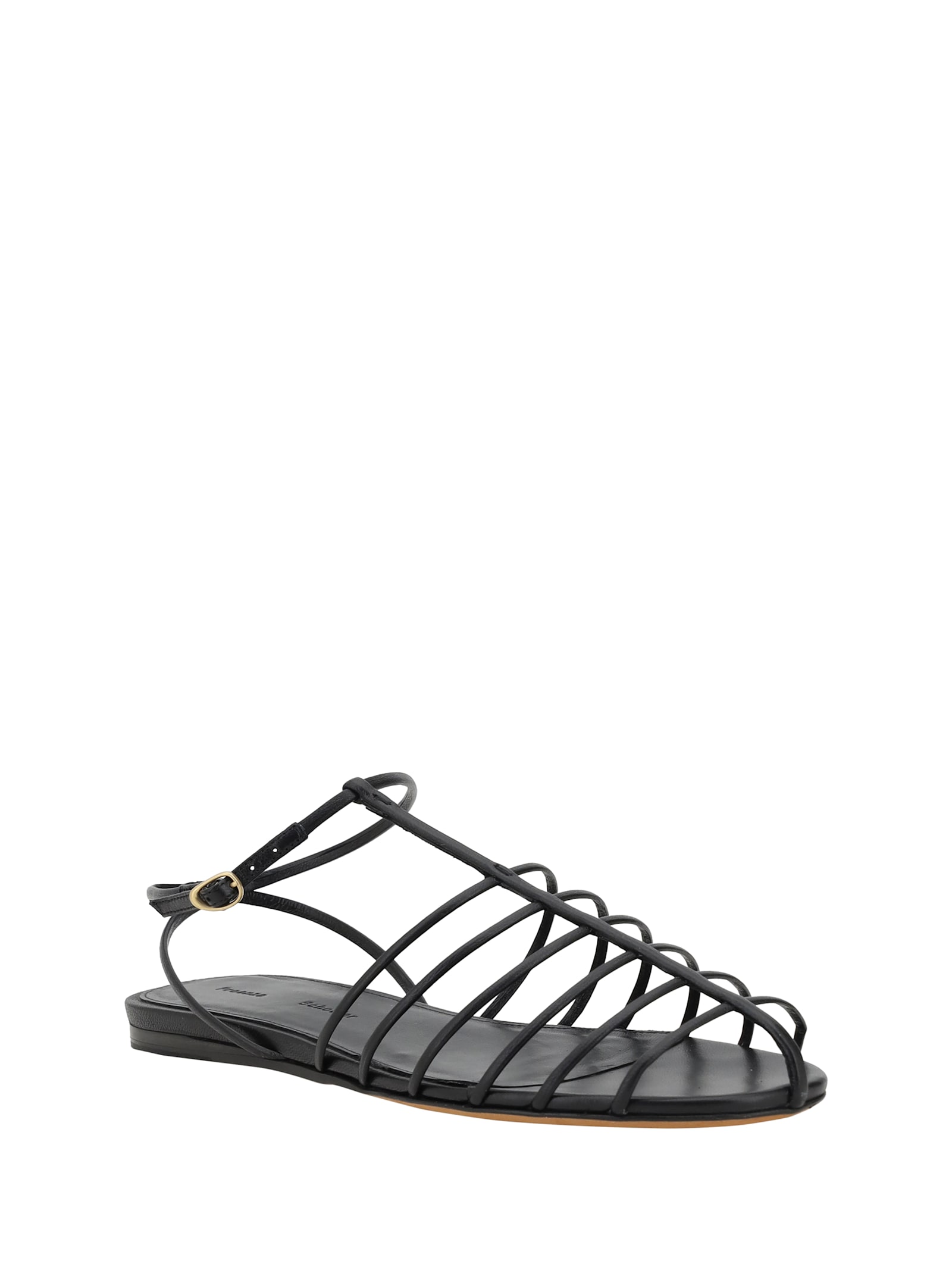Proenza Schouler Tee Cage Sandals In Black
