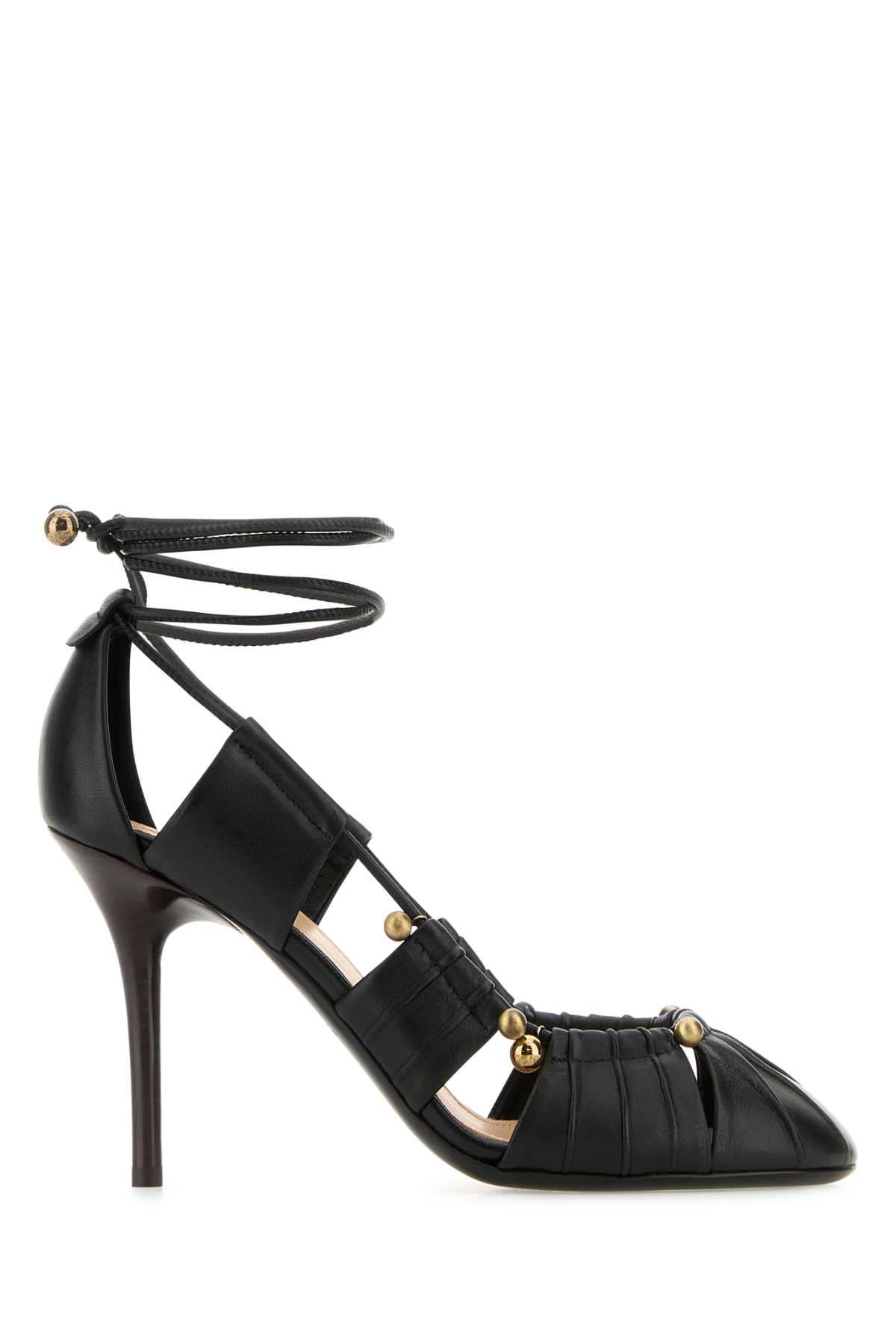 Chloé Black Leather Luna Pumps