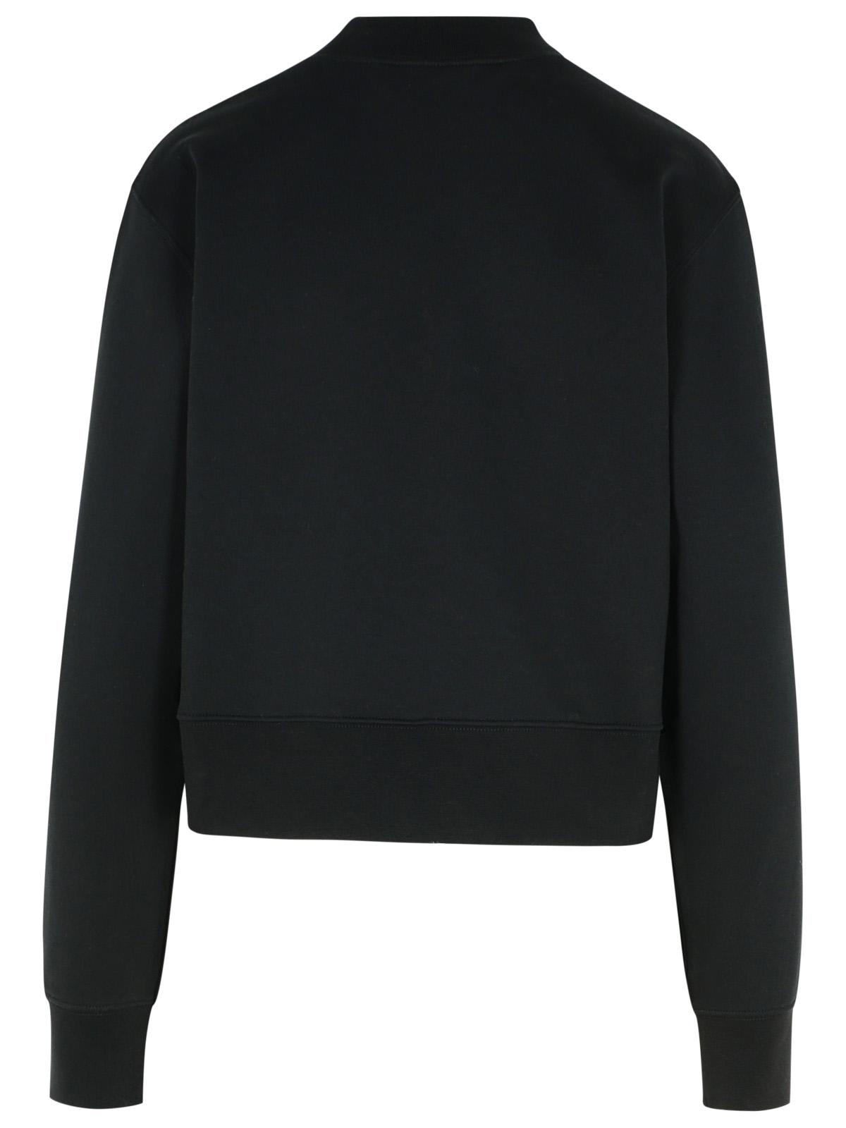 Shop Palm Angels Black Cotton Sweatshirt