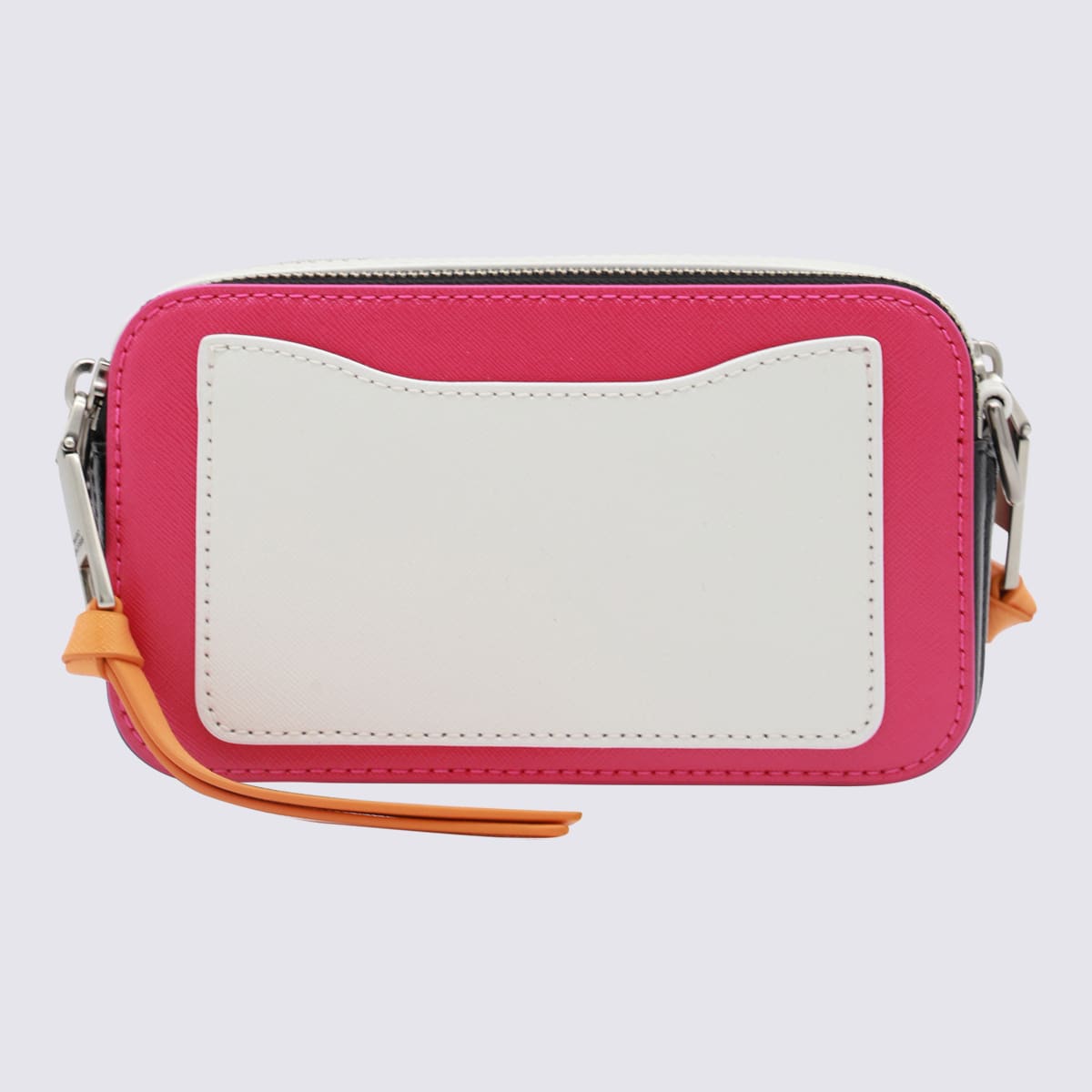 Shop Marc Jacobs Hot Pink Leather The Snapshot Crossbody Bag In Hot Pink Multi