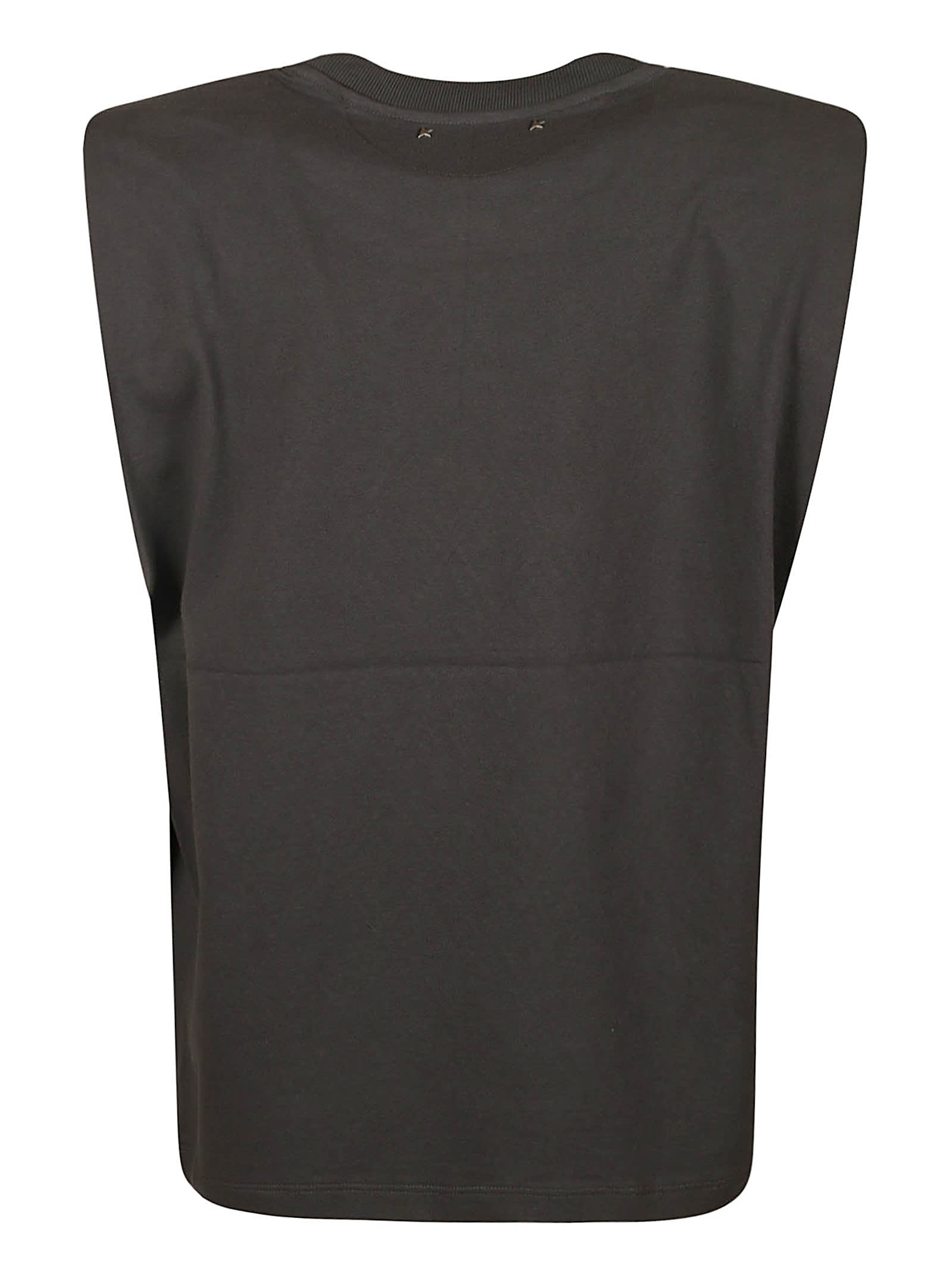 Shop Golden Goose Isabel Sleeveless T-shirt In Anthracite