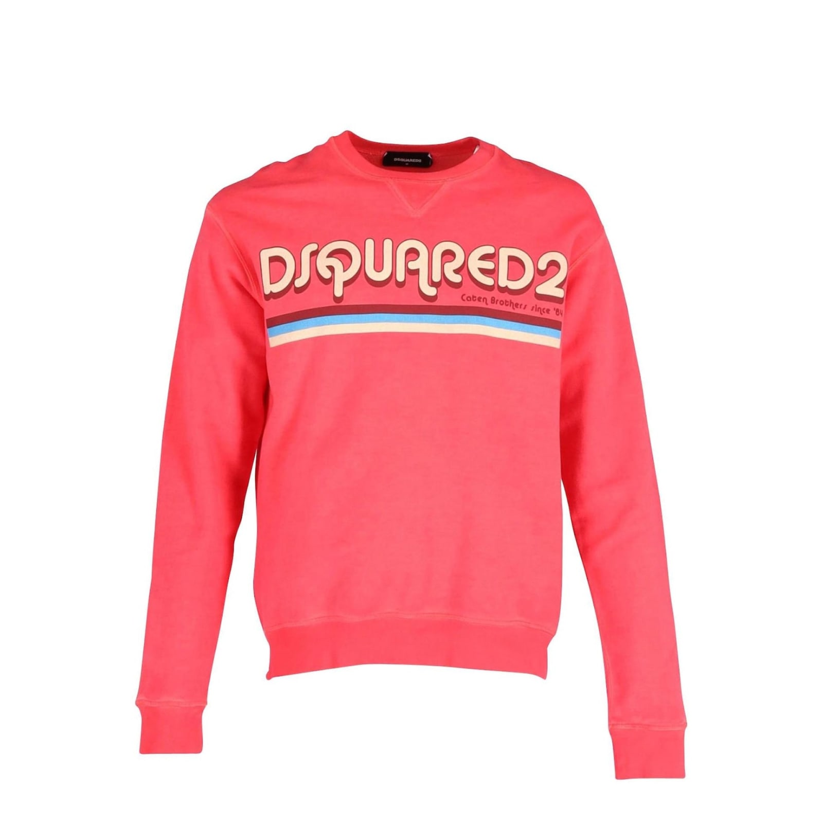 Shop Dsquared2 Cotton Logo Sweatshirt In Pink