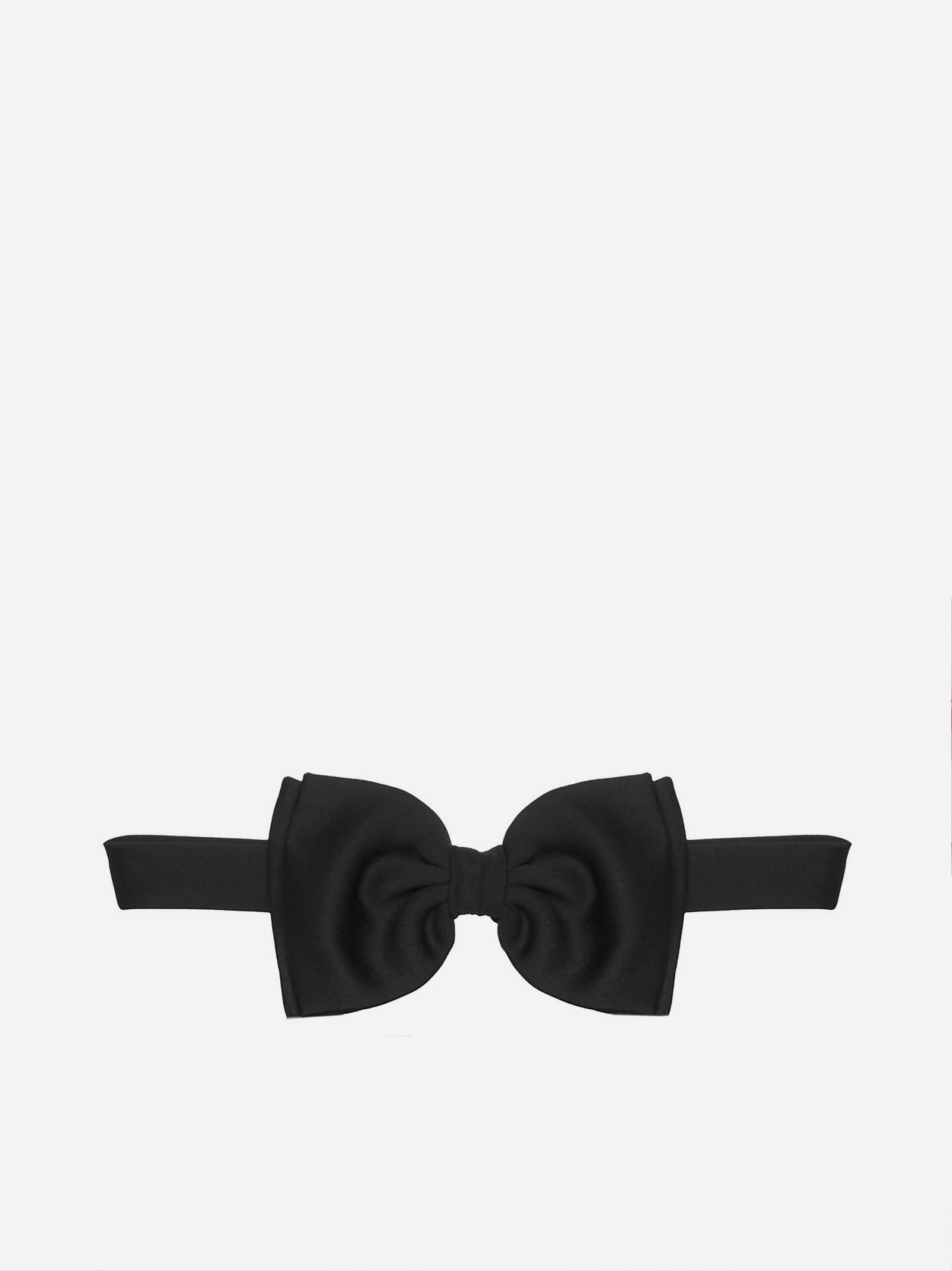 Shop Lardini Large Bow-tie In Black