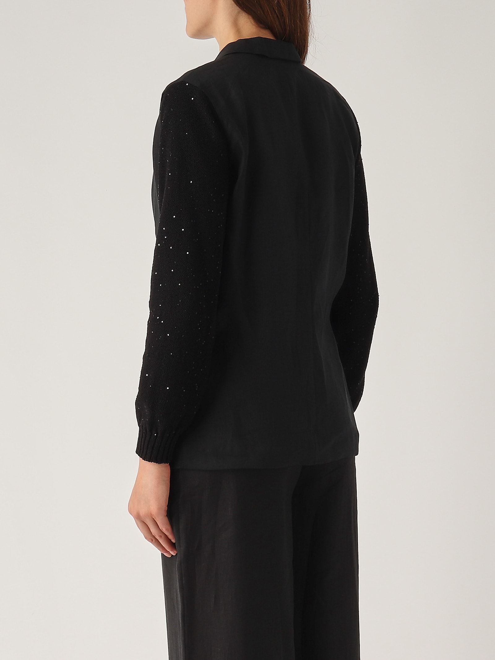 Gran Sasso Giacca In Maglia Jacket In Black