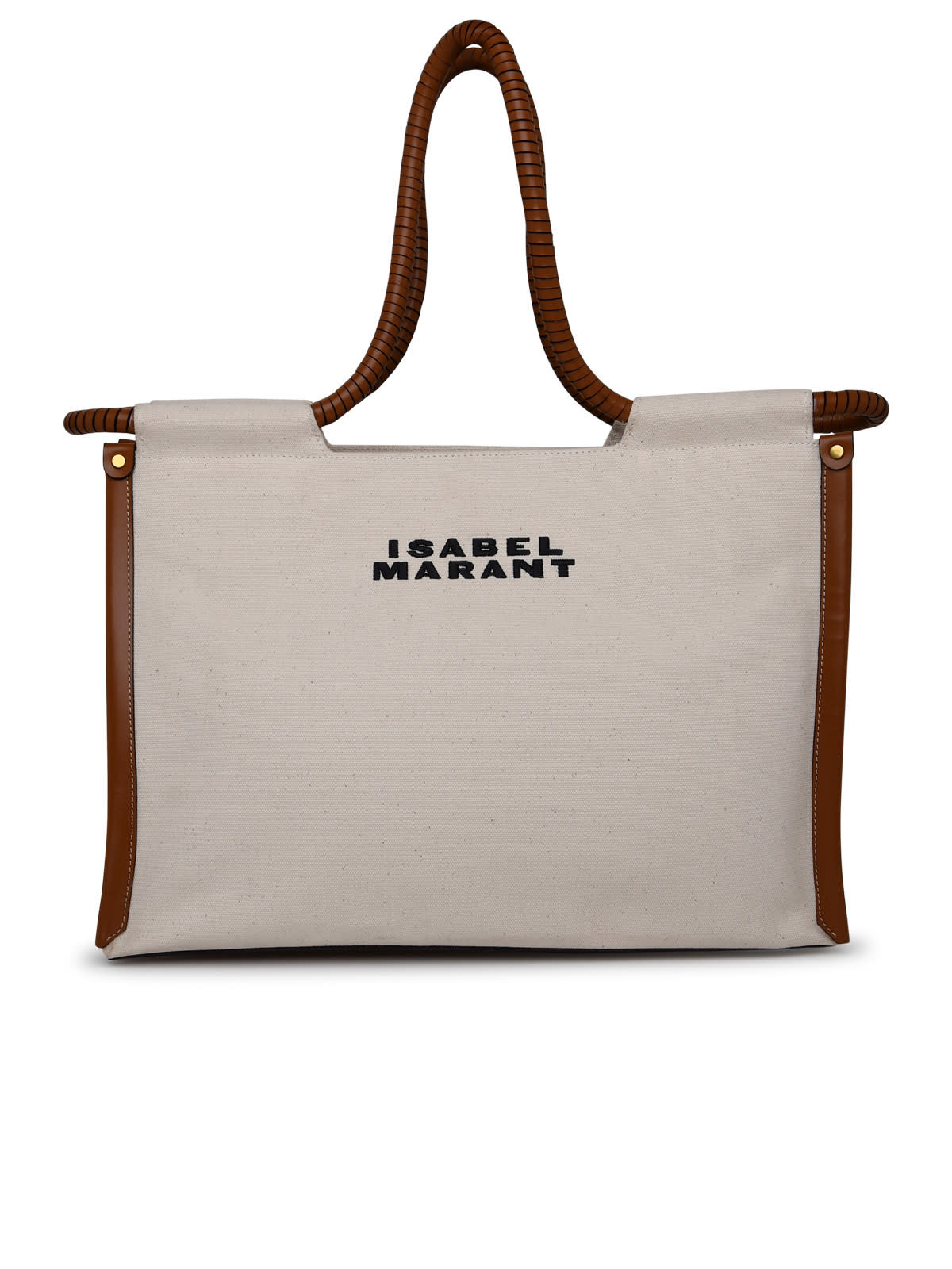 Shop Isabel Marant Toledo Bag In Ecru Cotton In Beige