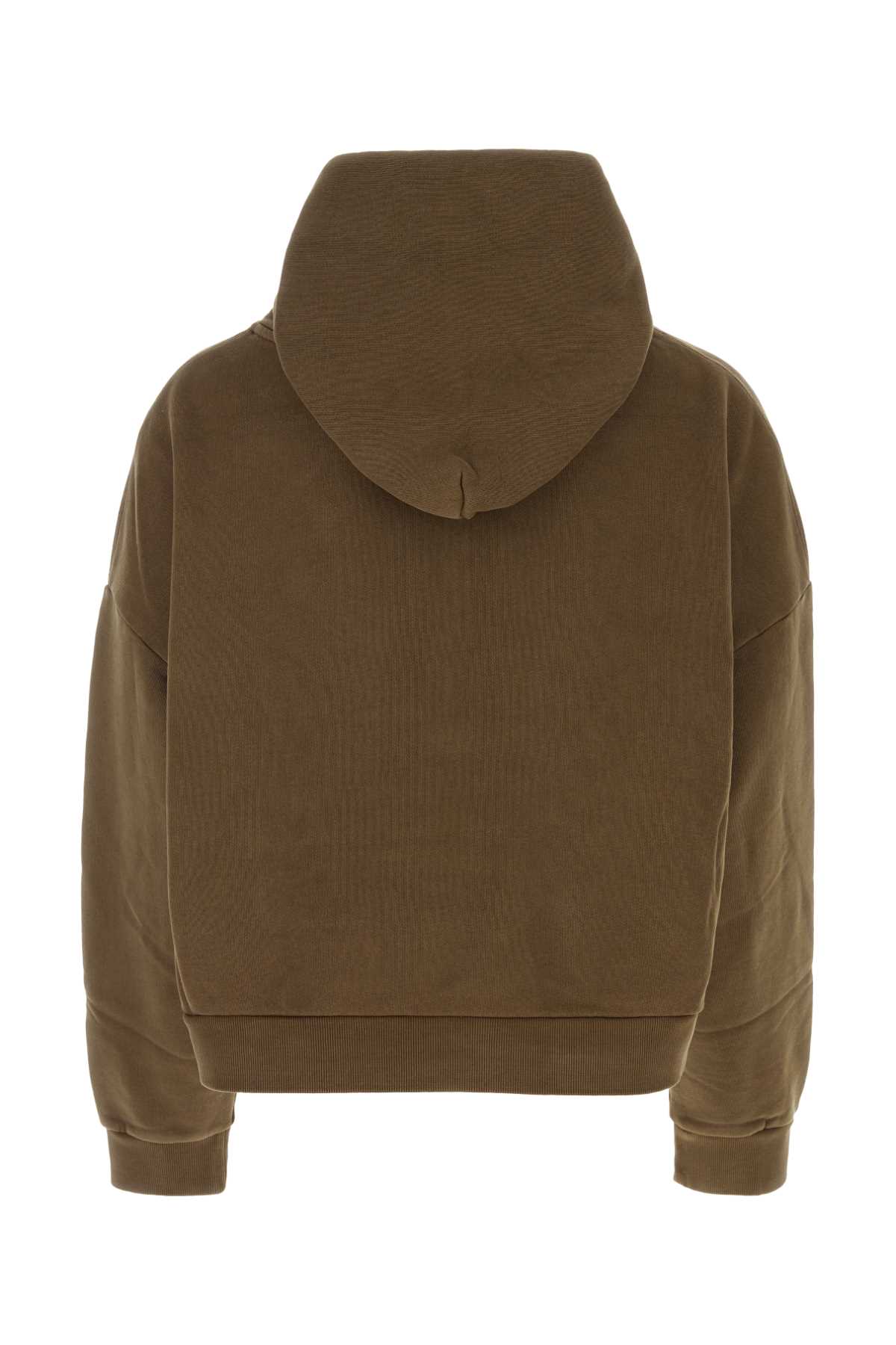 Entire Studios Mud Cotton Oversize Sweatshirt In Brown