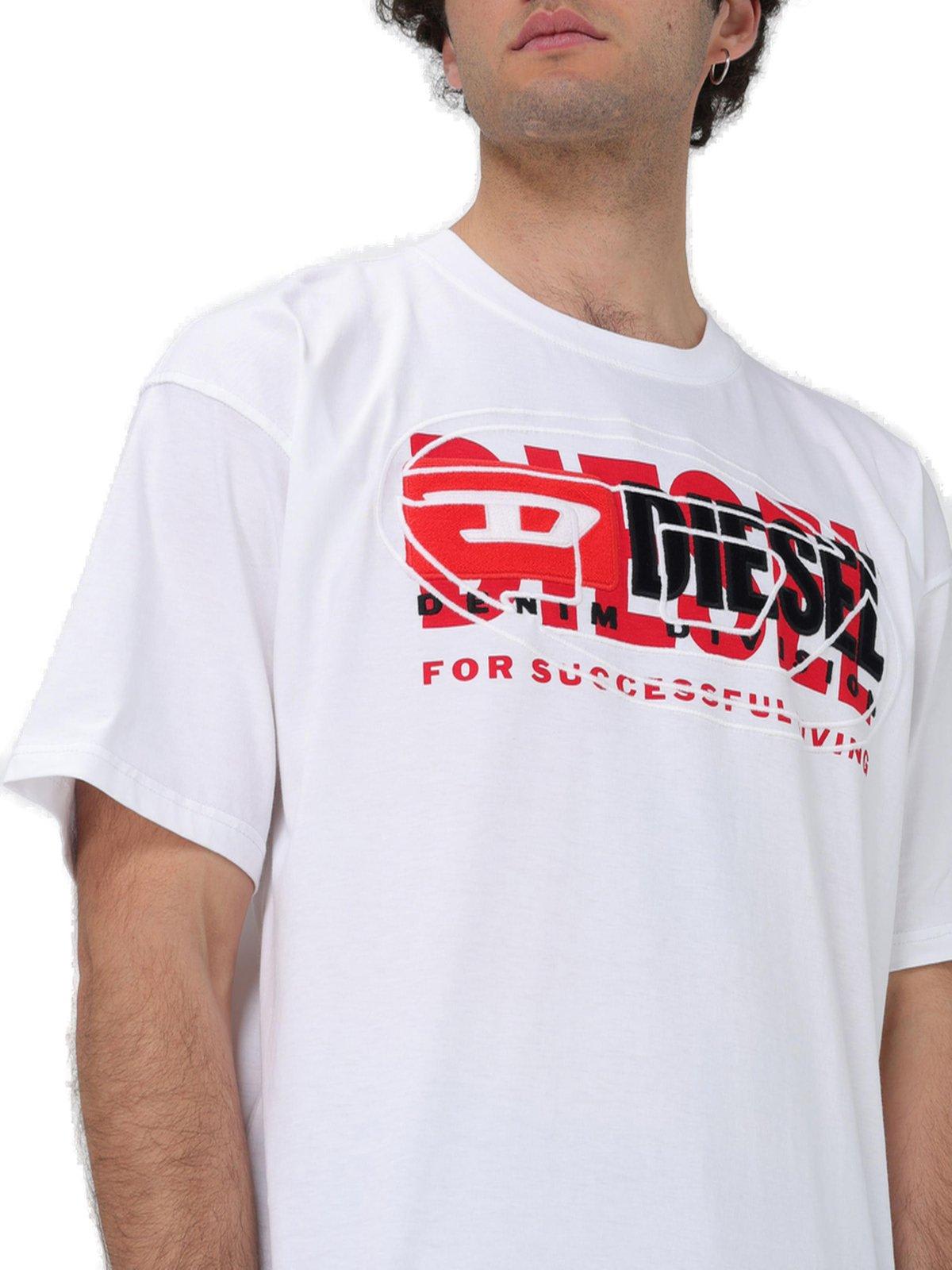 Shop Diesel T-boxt Layered Logo T-shirt