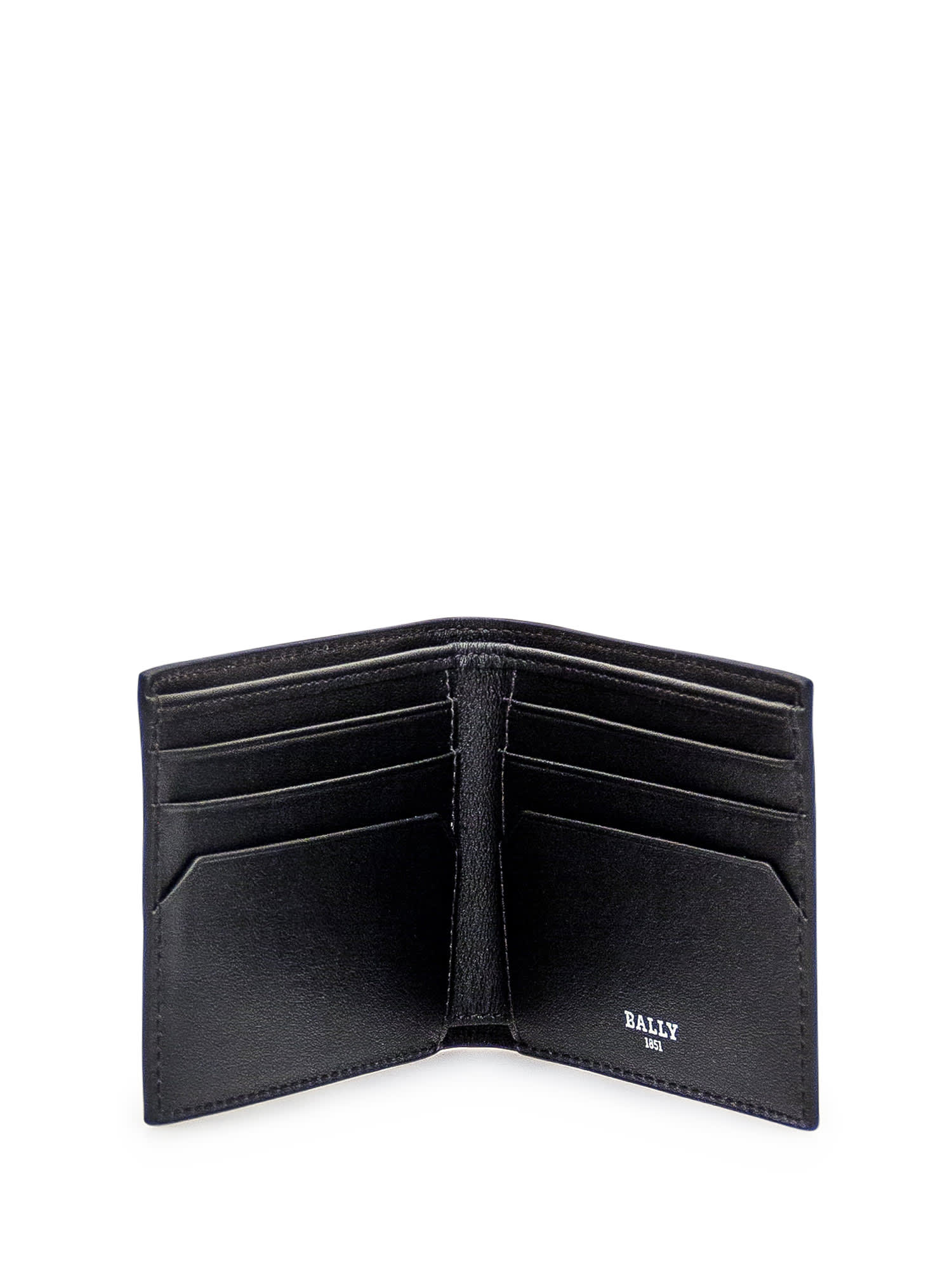 Shop Bally Leather Wallet In Black