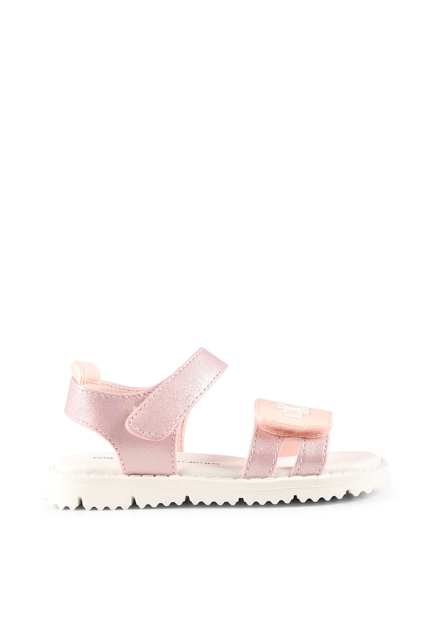 Calvin Klein Pink Sandals For Girl With Logo In Pink