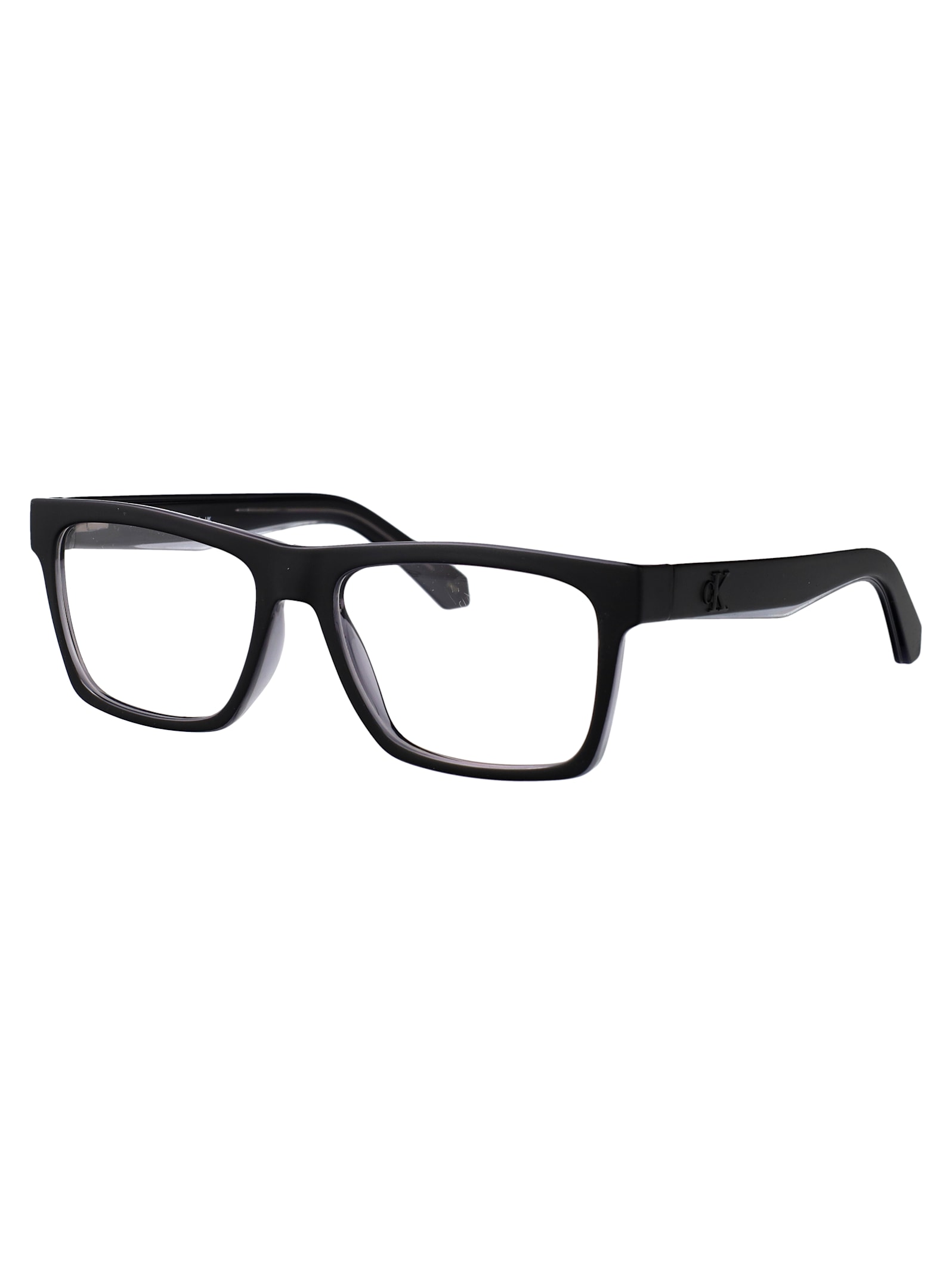 Calvin Klein Jeans Est.1978 Calvin Klein Jeans Black Acetate Glasses In Black