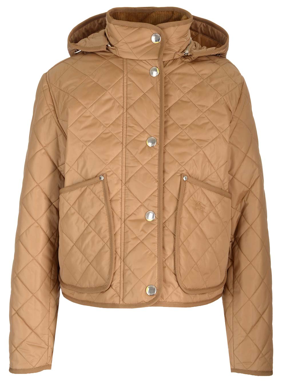 Shop Burberry Cropped Jacket In Beige