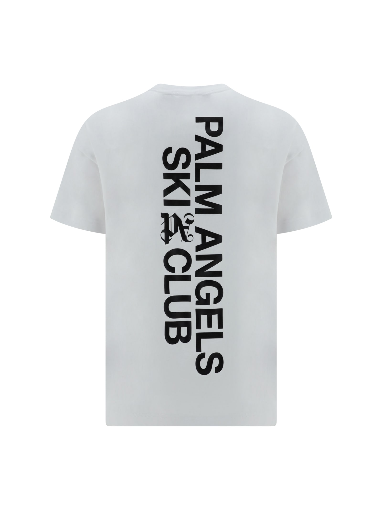 Shop Palm Angels T-shirt In White Blac