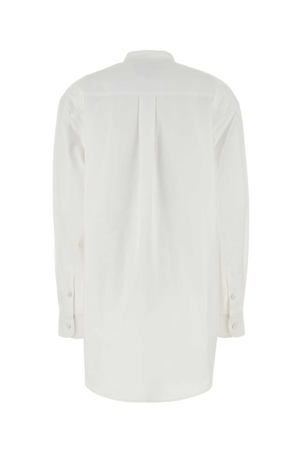 Gucci Cotton Poplin Shirt In Whitemix