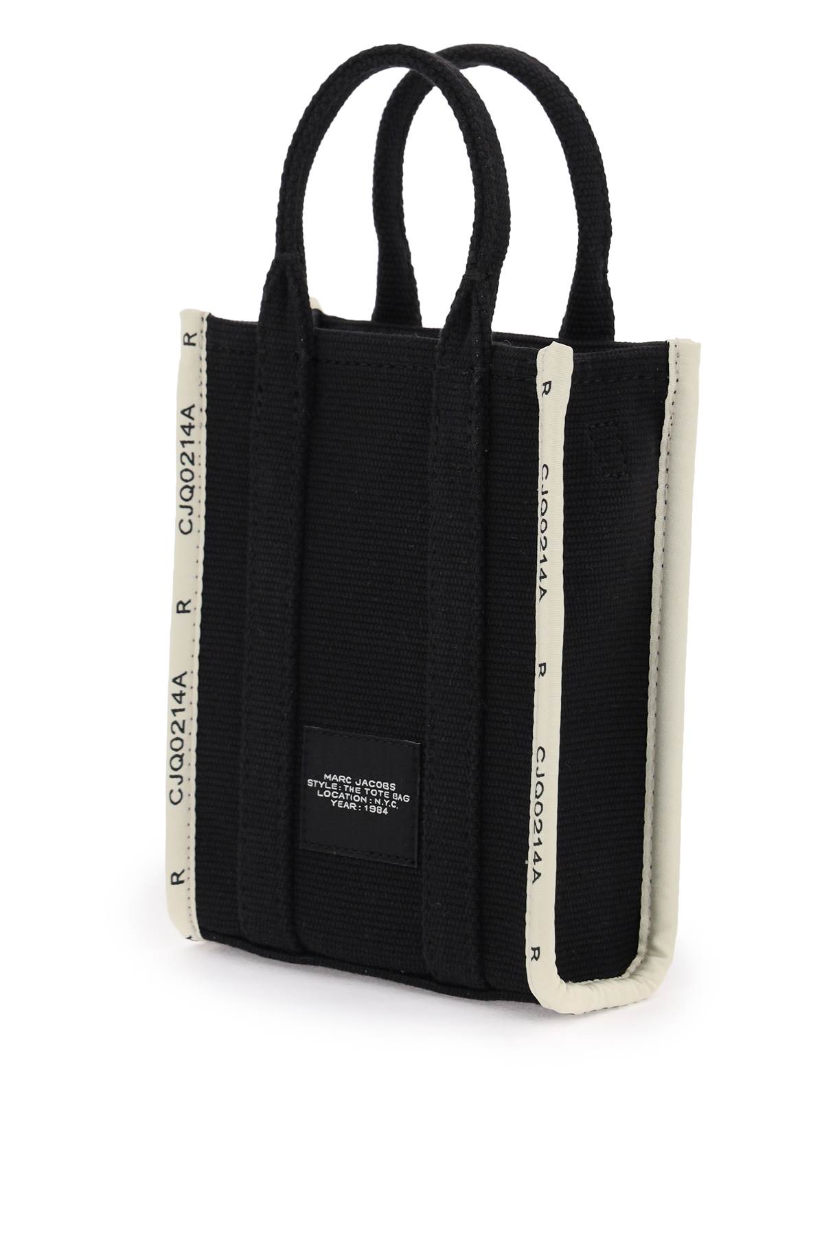 Marc Jacobs The Jacquard Mini Tote Bag In Black