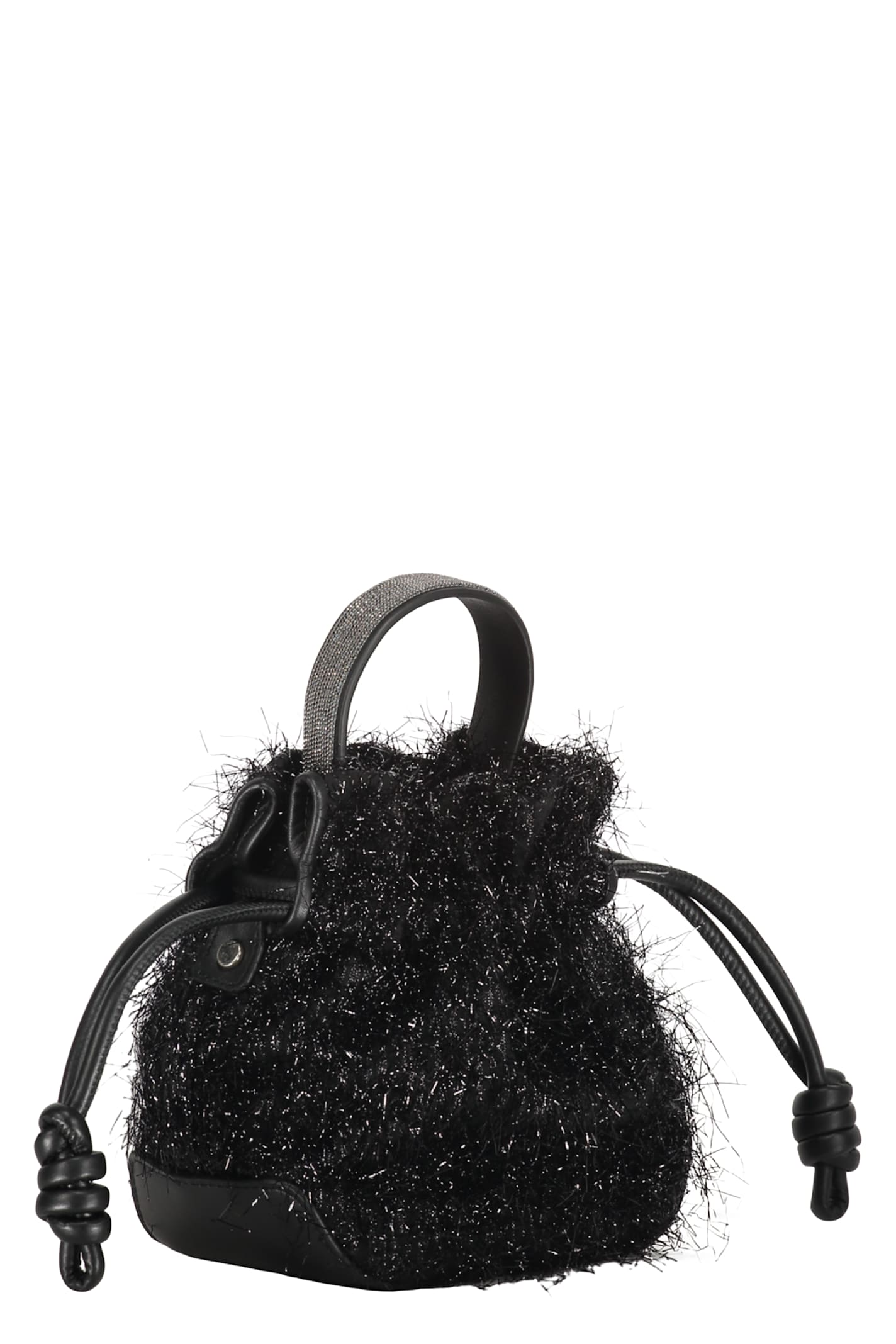 Fabiana Filippi Mini Bucket Bag In Black