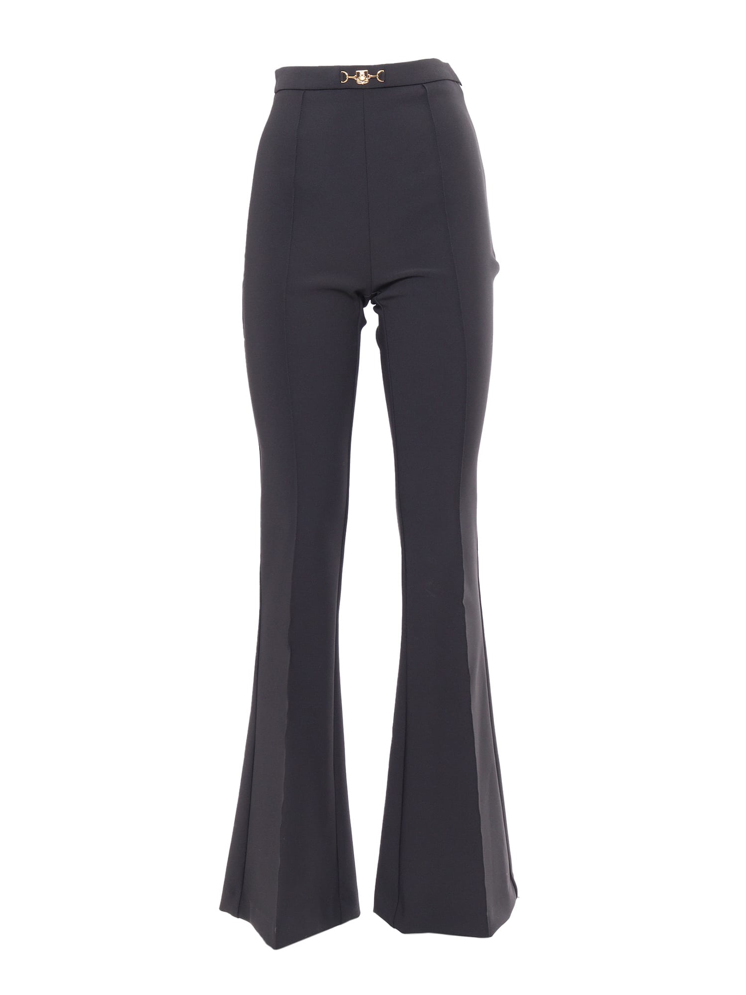 Shop Elisabetta Franchi Trousers In Black