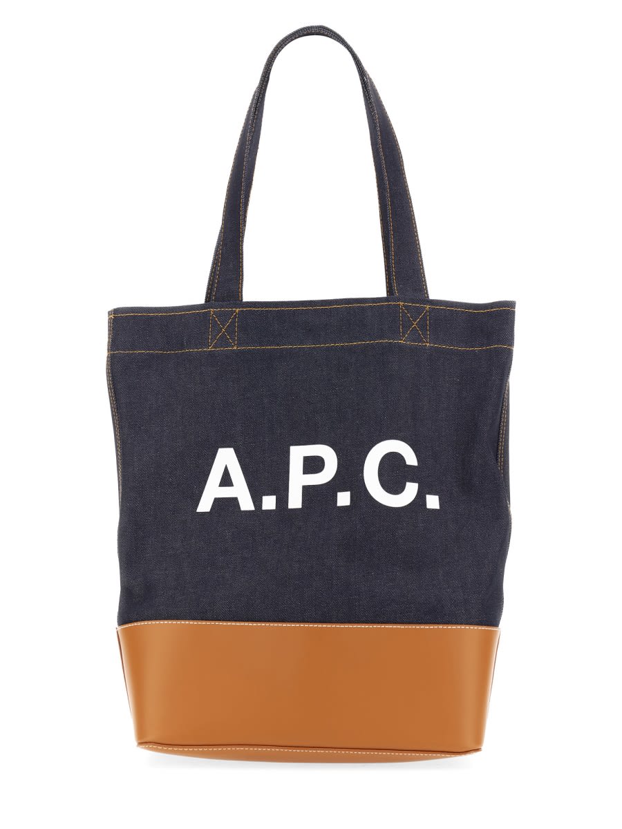 Shop Apc Axel Tote Bag In Beige