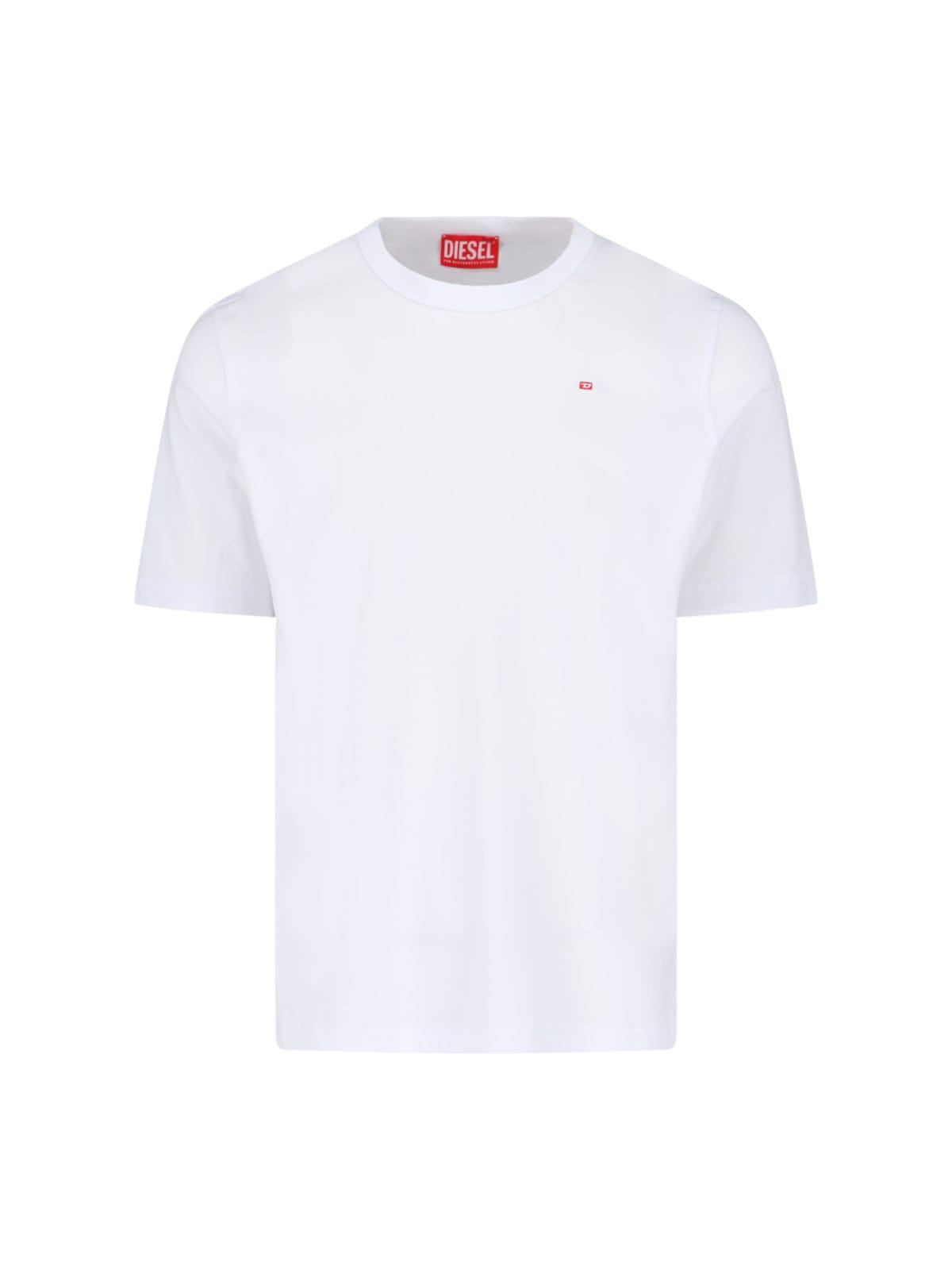 Diesel T-just-microdiv T-shirt In White