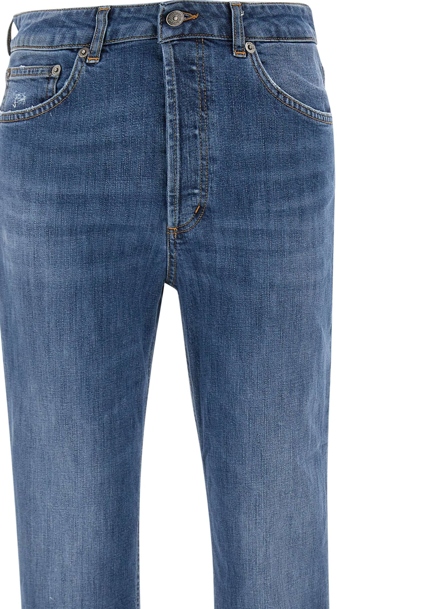 Shop Dondup Cotton Jeans In Blue