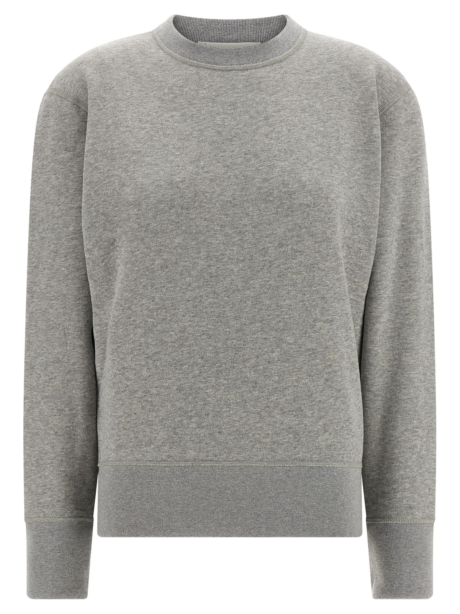Darkpark Comfortable Crew Neck Long Sleeve Sweatshirt In Gray