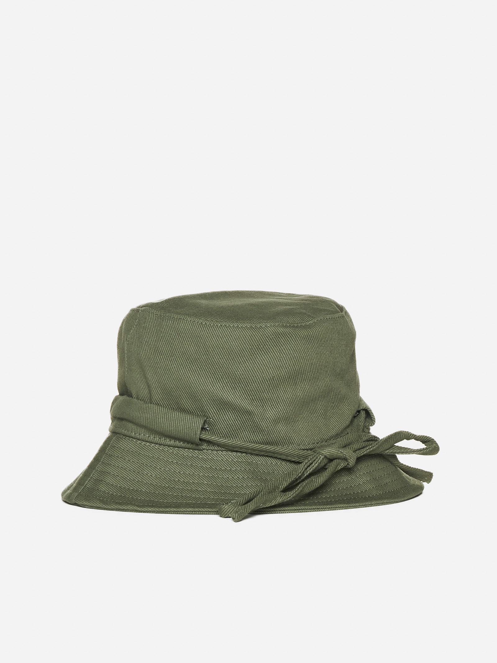 Shop Jacquemus Le Bob Gadjo Cotton Hat In Green