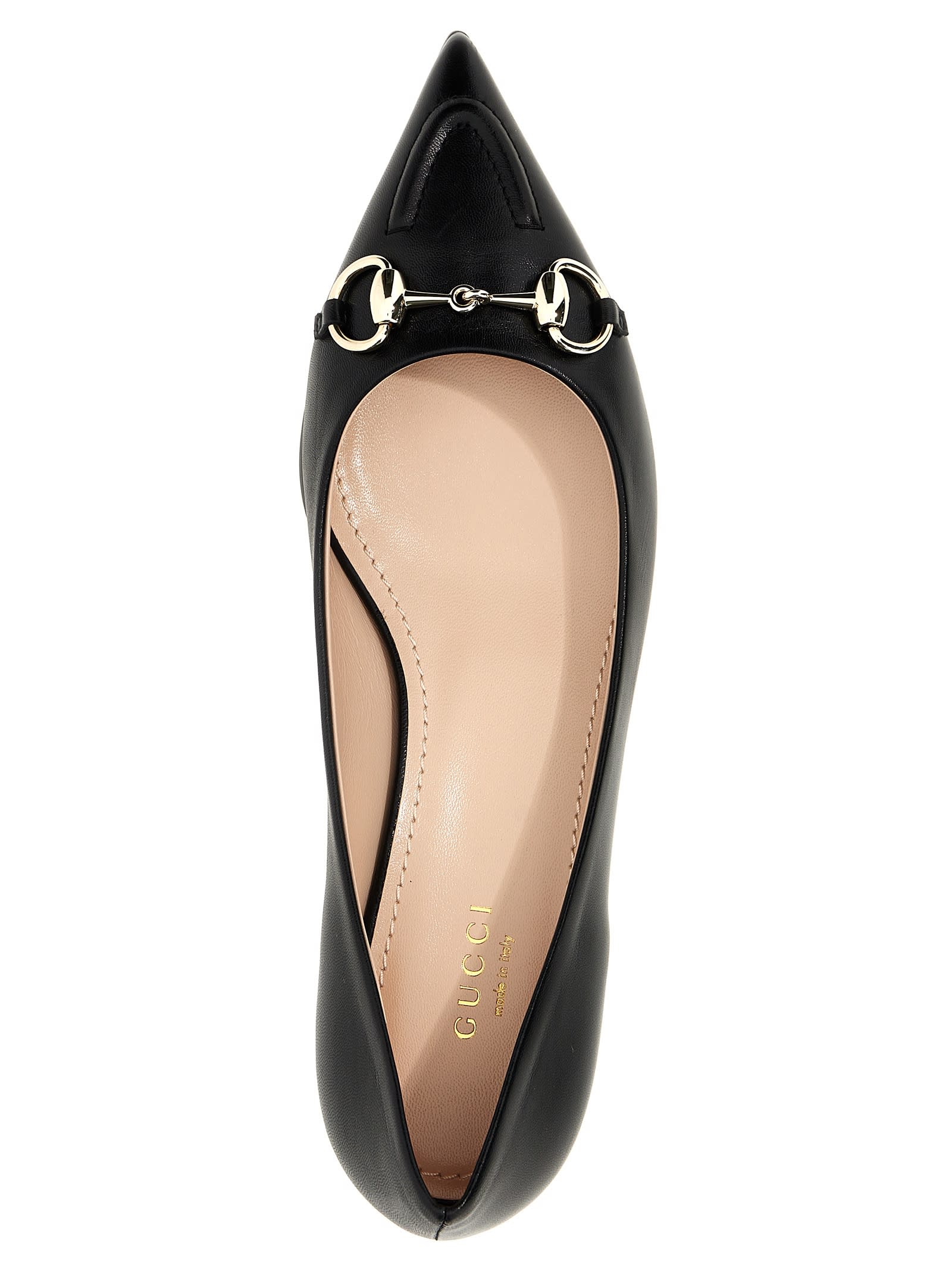 Shop Gucci Morsetto Ballet Flats In Black