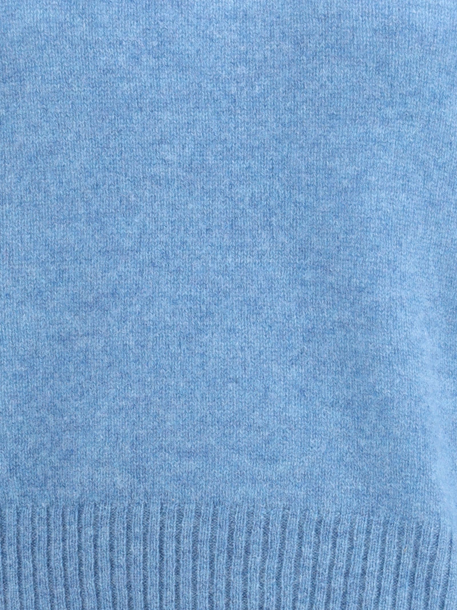 Marni Long-sleeved Crewneck Sweater In Blue