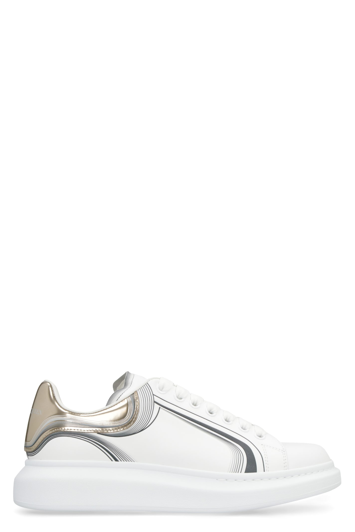 Shop Alexander Mcqueen Larry Chunky Sneakers In White