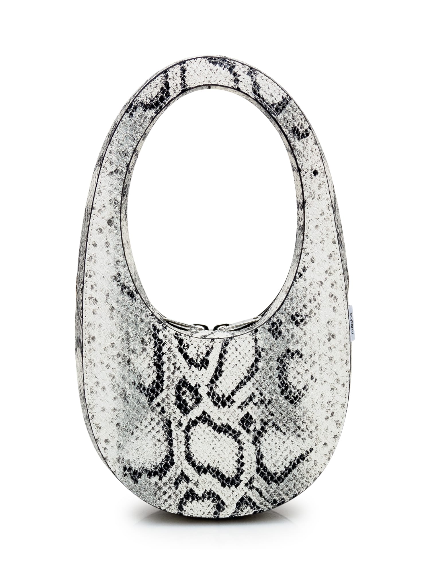 Shop Coperni Snake Swipe Bag In Whtgry White Grey