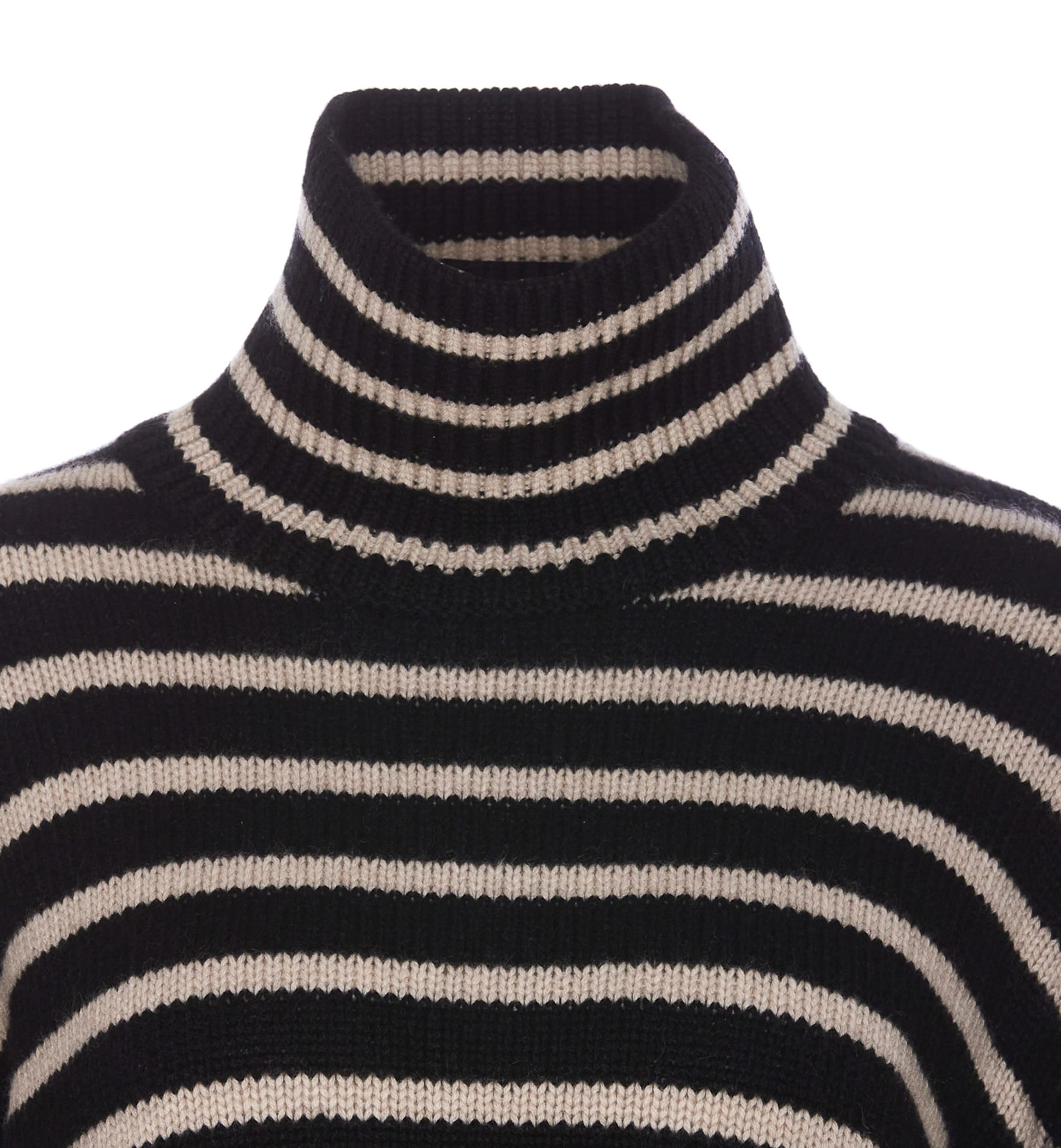 Shop Lisa Yang Fleur Striped Sweater In Black