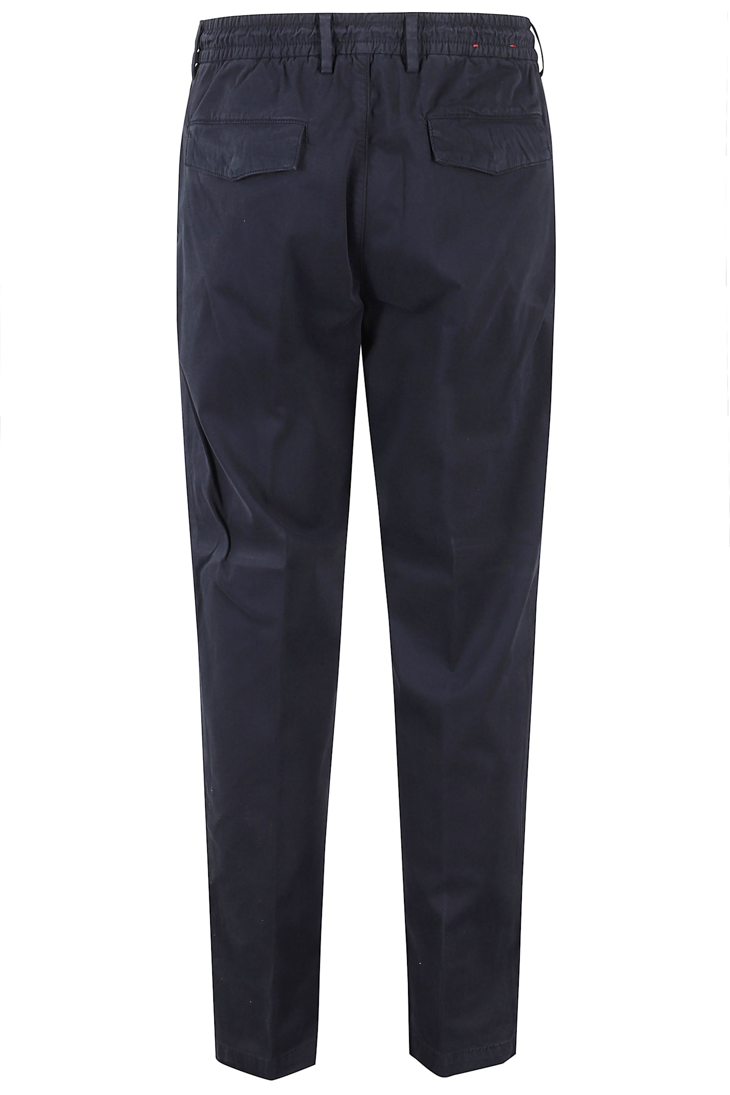 Eleventy Drawstring Waist Tailored Trousers In Blue