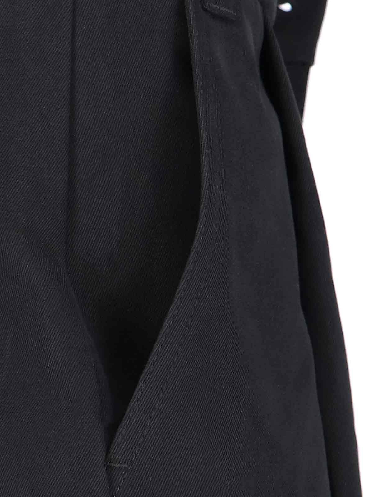 Shop Studio Nicholson Sorte Pants In Black