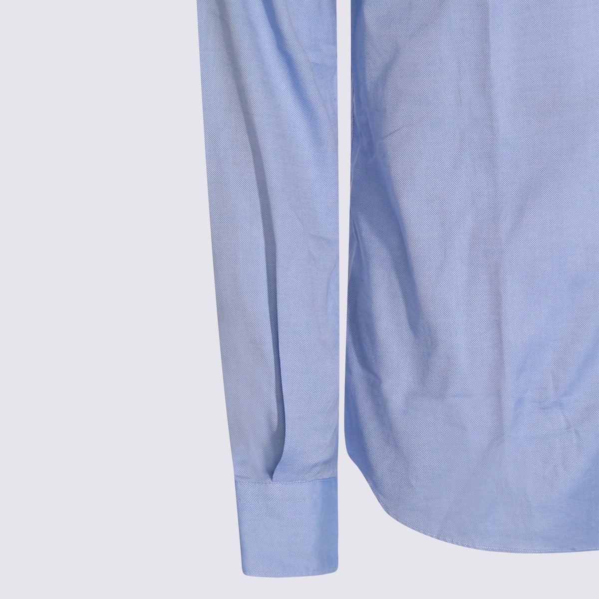 Glanshirt Long-sleeve Cotton Shirt In Blue