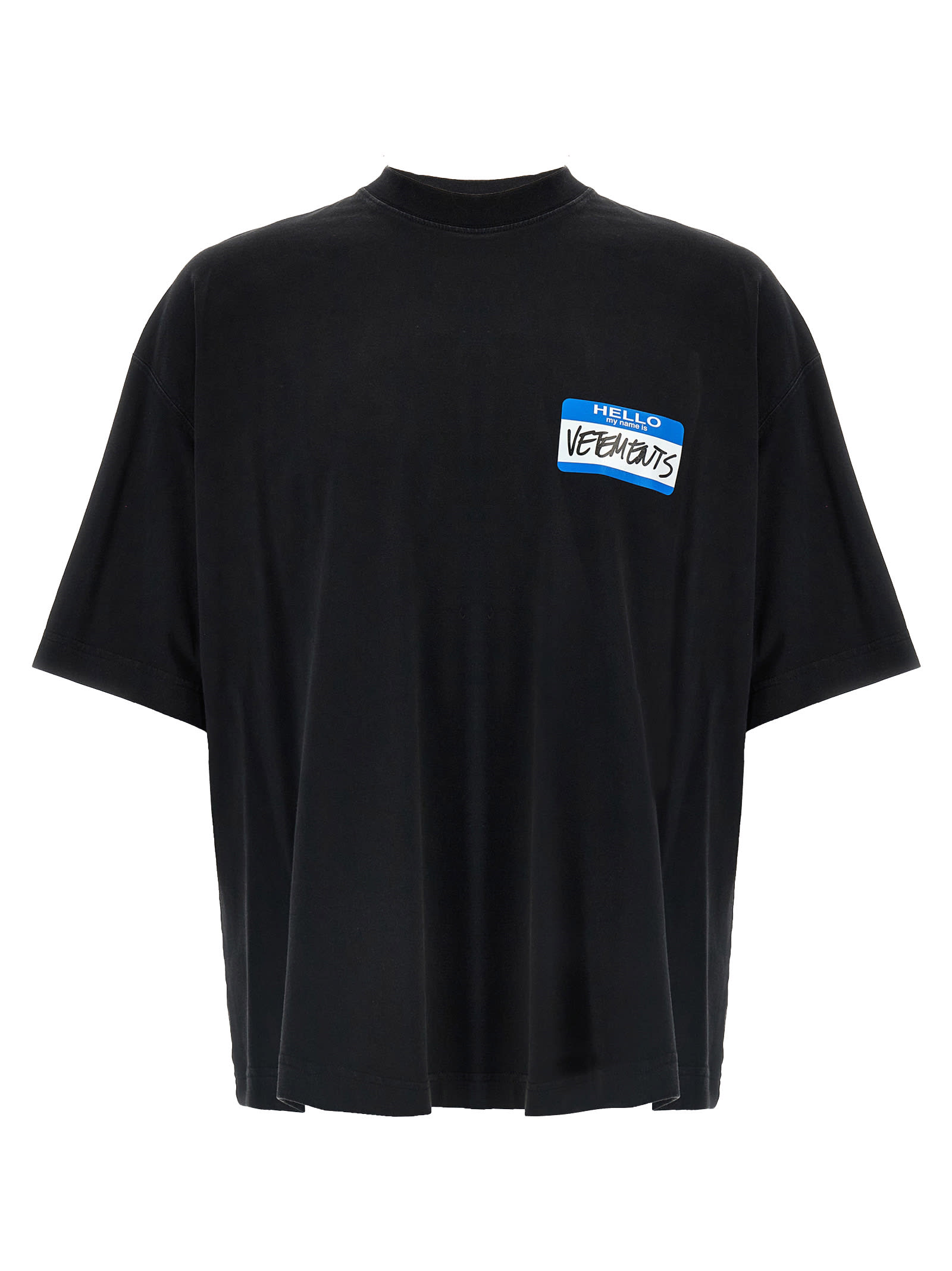 VETEMENTS MY NAME STICKER T-SHIRT