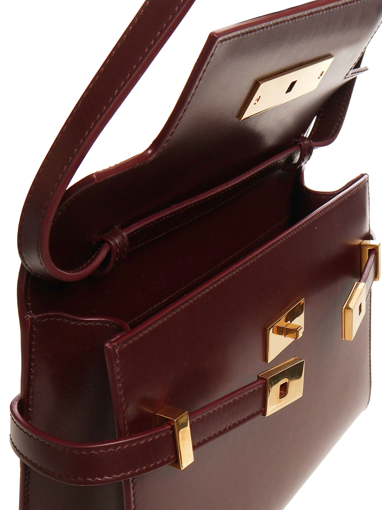 Saint Laurent Manhattan Small Shoulder Bag In Smooth Leather