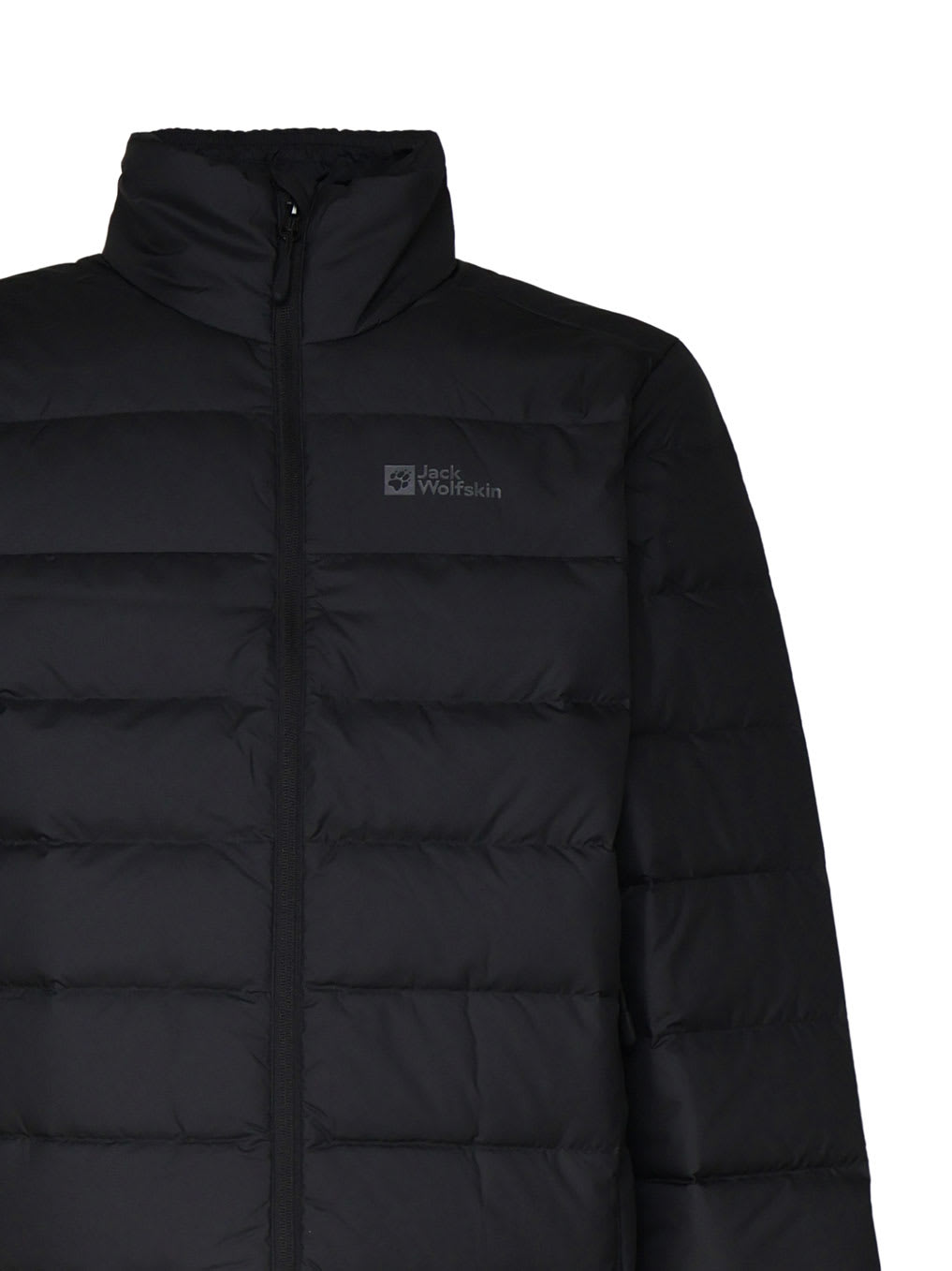 Shop Jack Wolfskin Nylon Jacket In Black