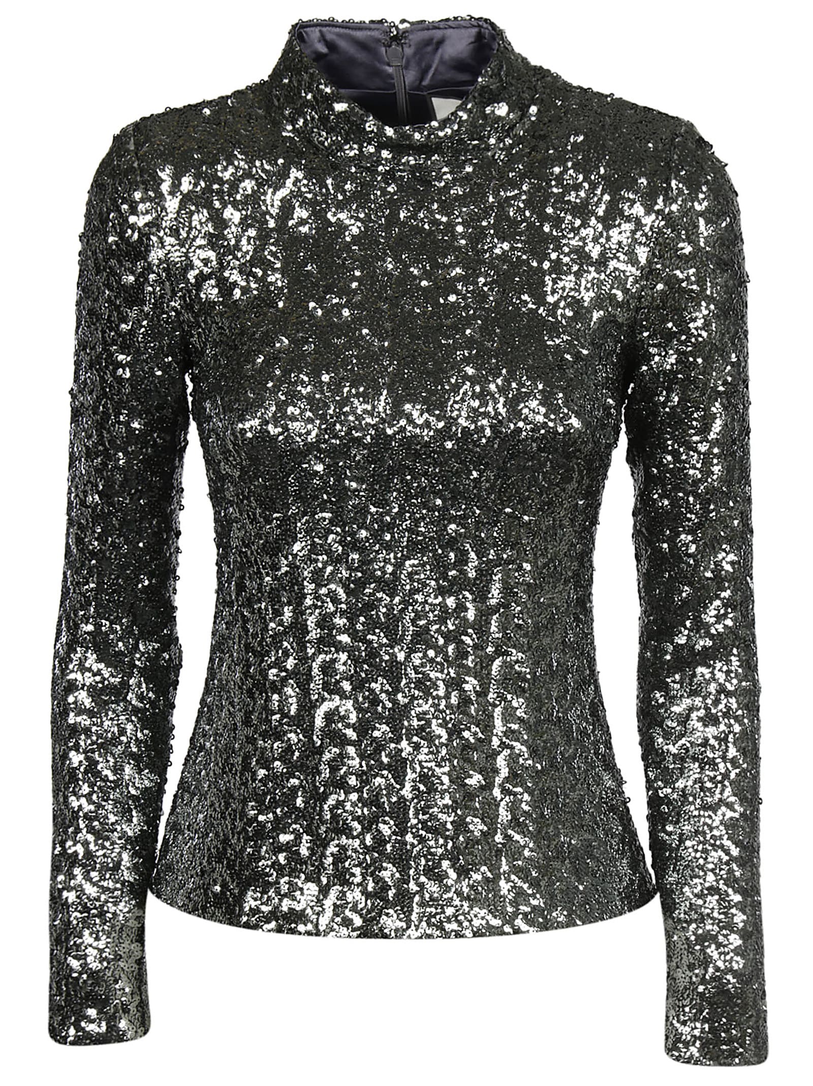 Alexis Alexis Sequined Top - Silver - 10771949 | italist