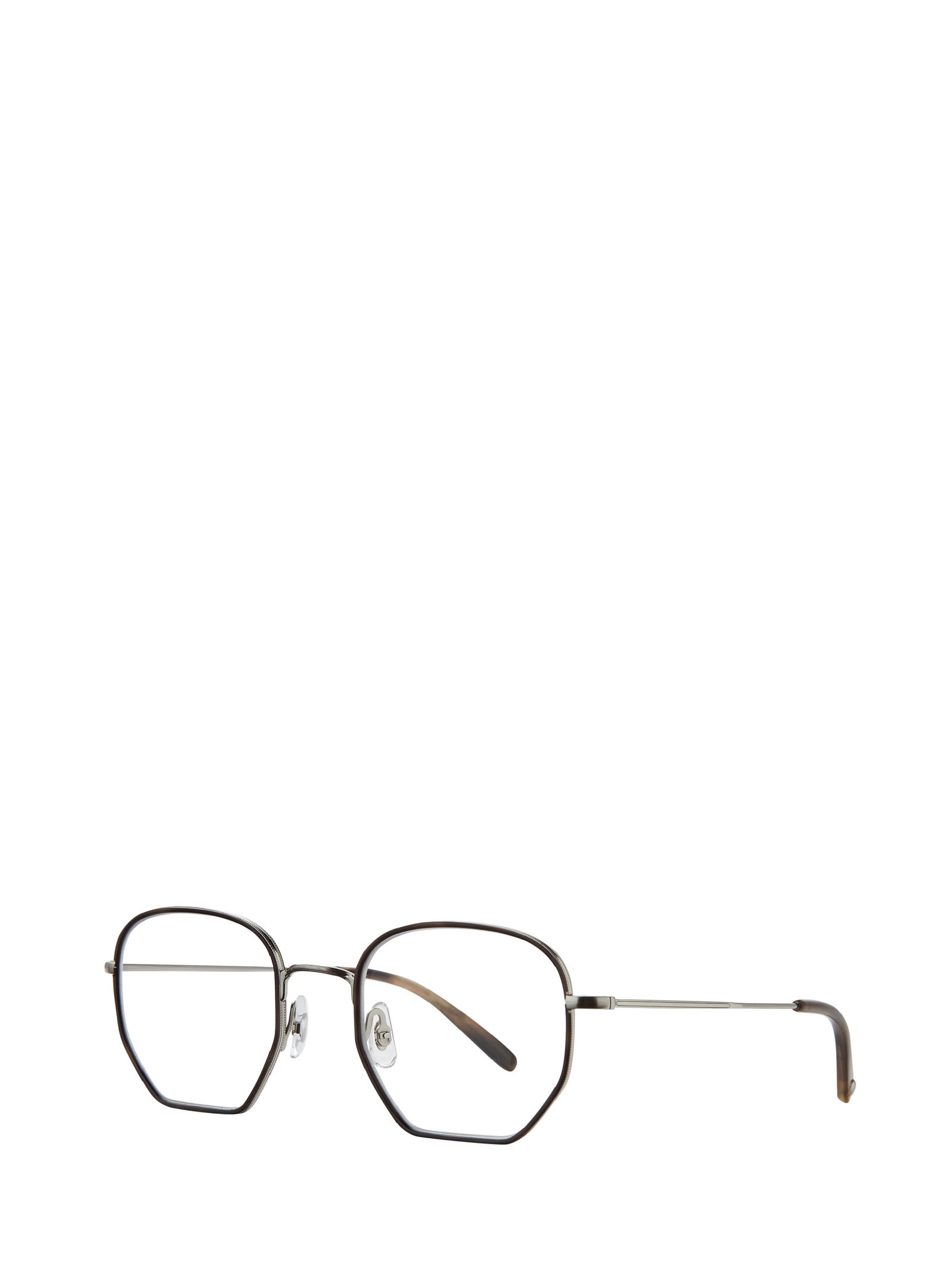 Garrett Leight Woodlawn Eco Hopps Tortoisebrushed Silverarmy Tortoise