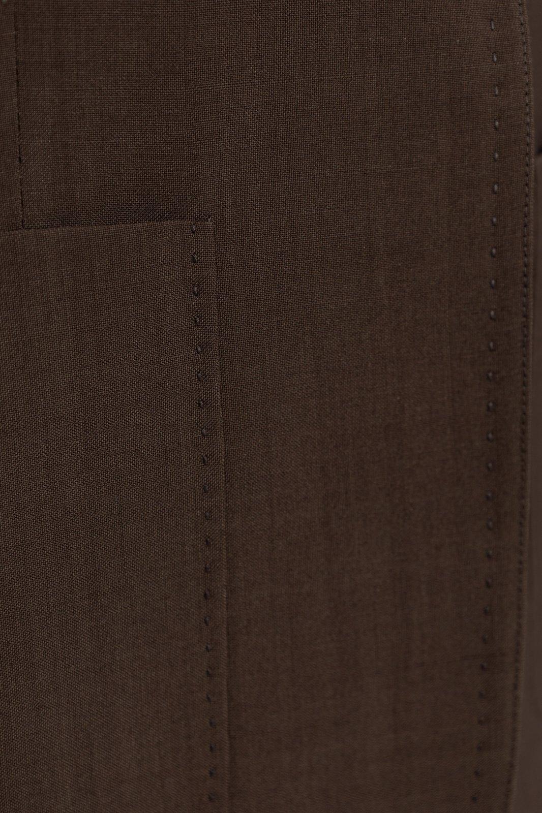 Fendi Women Dark Green Wool And Mohair Blazer In Brown