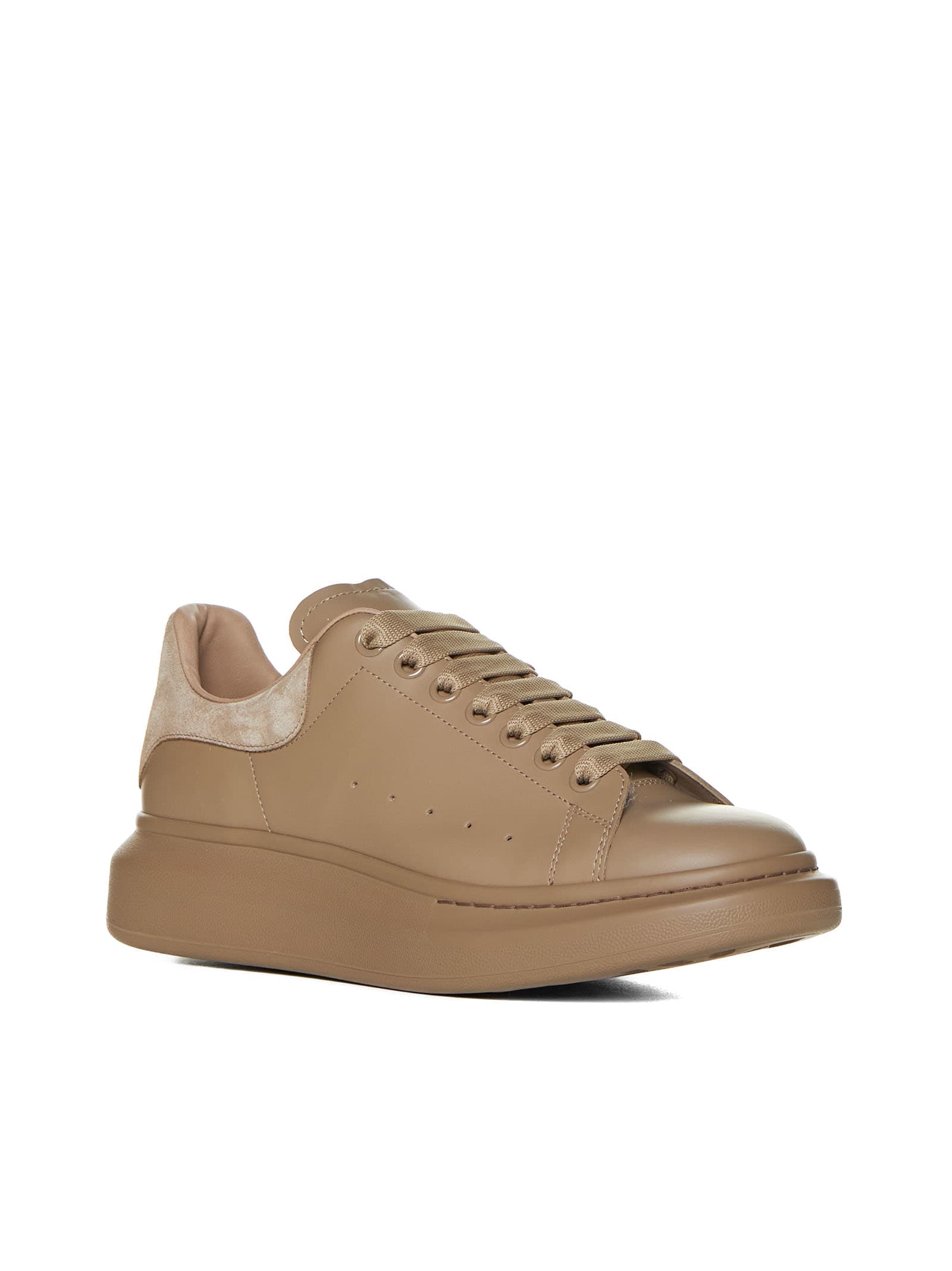 Shop Alexander Mcqueen Sneakers In Stone/stone