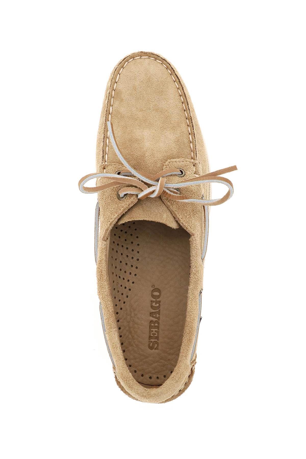 Shop Sebago Docksides Portland Suede Mocassin In Beige Camel