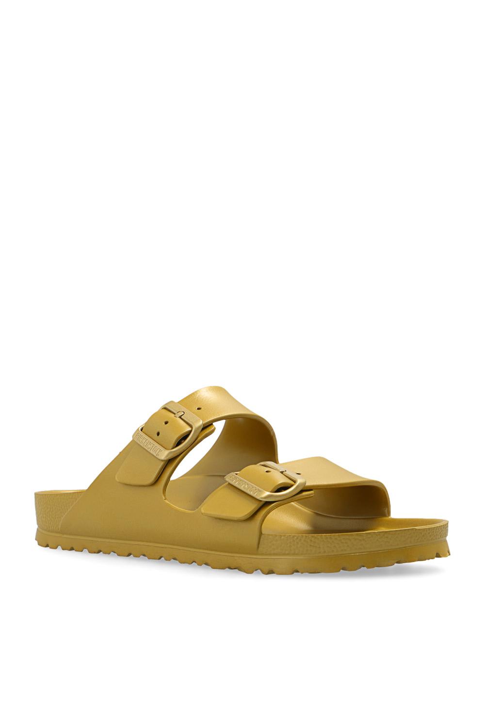 Shop Birkenstock Arizona Eva In Glamour Gold