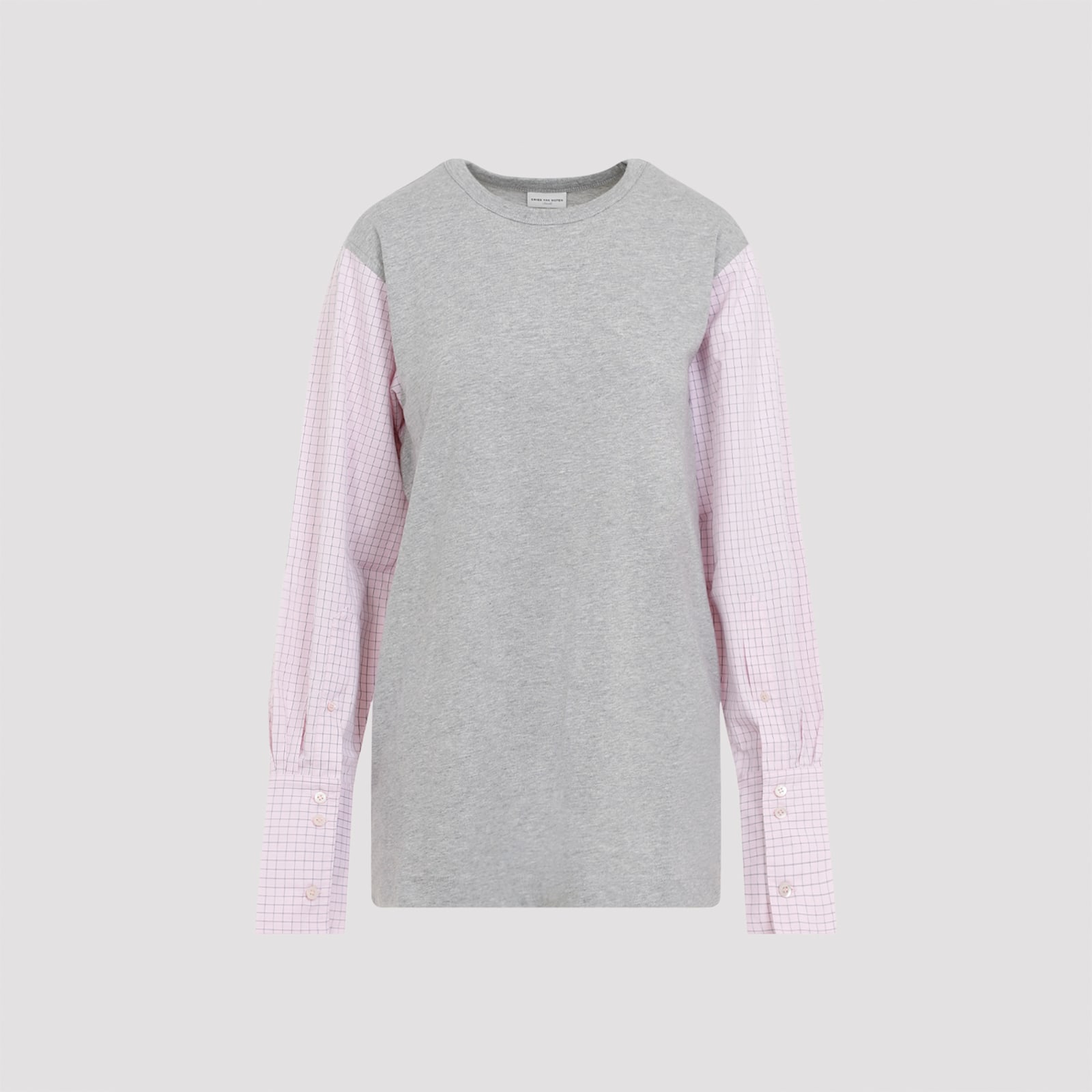 Shop Dries Van Noten Heos T-shirt In Grey Melange